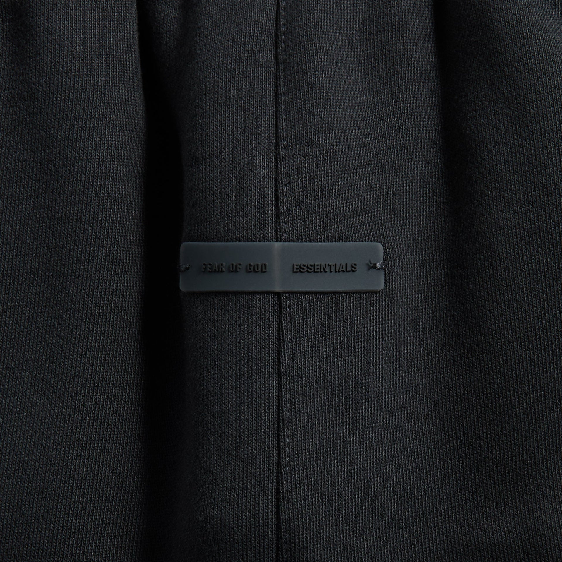 Essentials Relaxed Fleece Sweatpant With Piping in Jet Black / Cloud White