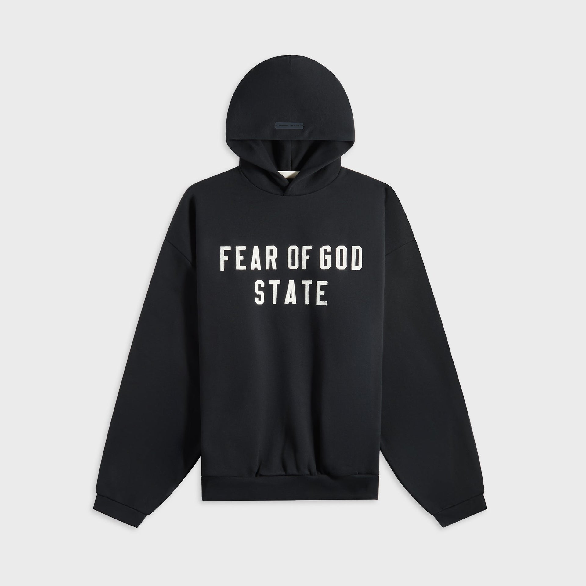 Essentials 90S Fit Fleece Hoodie in Jet Black