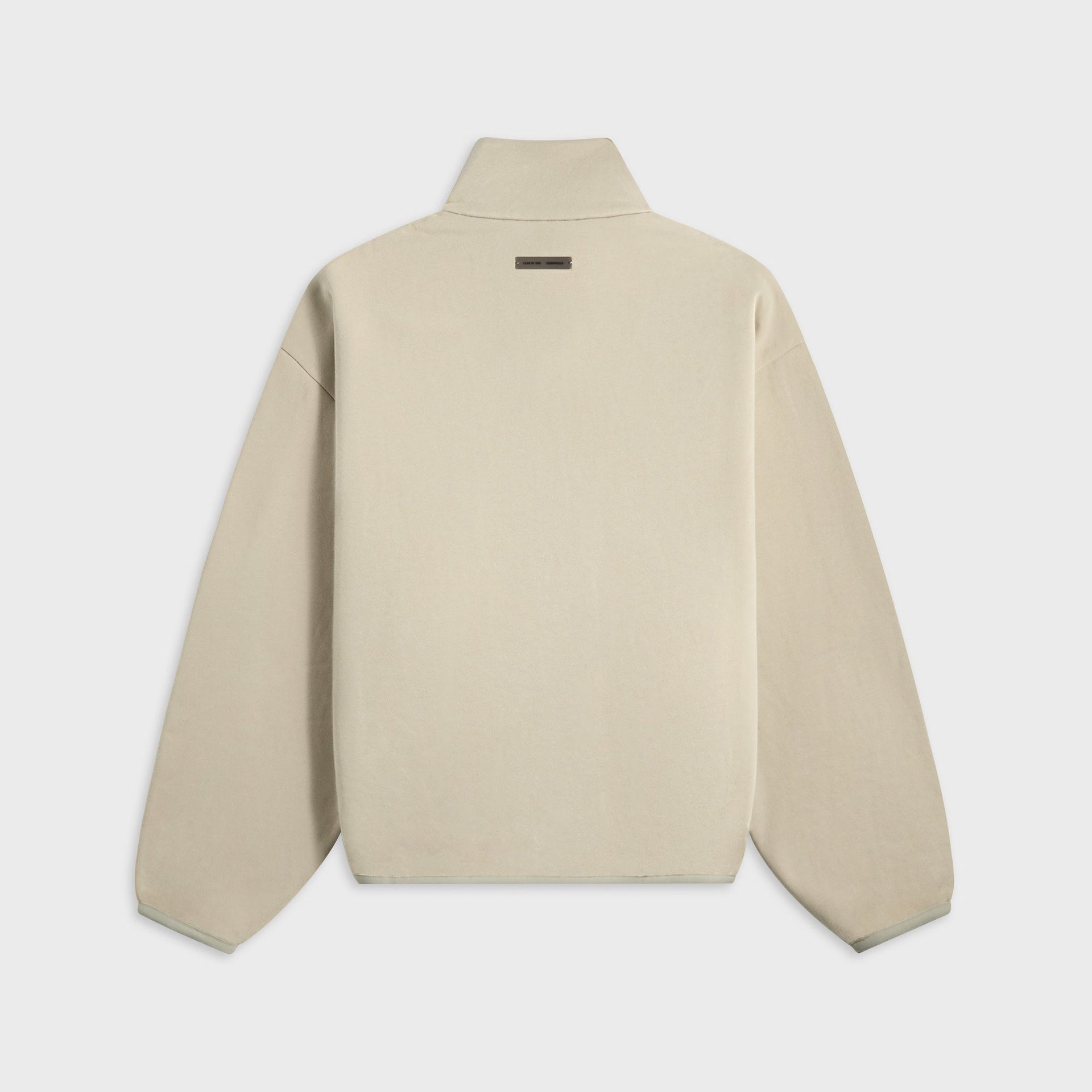 Essentials Modern Fit Fleece Track Jacket in Abbey Stone