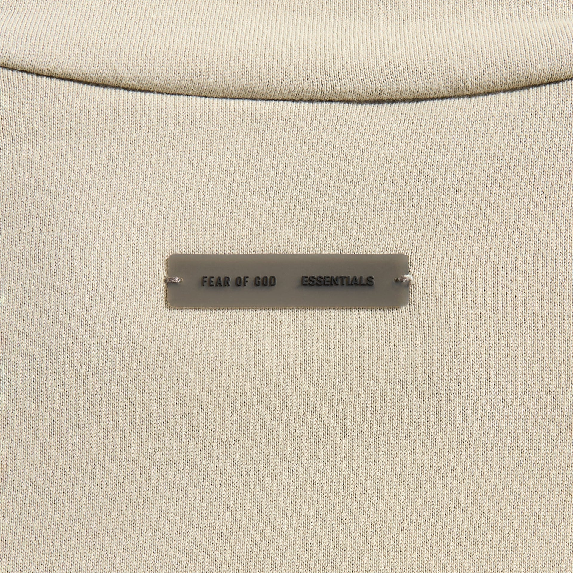 Essentials Modern Fit Fleece Track Jacket in Abbey Stone