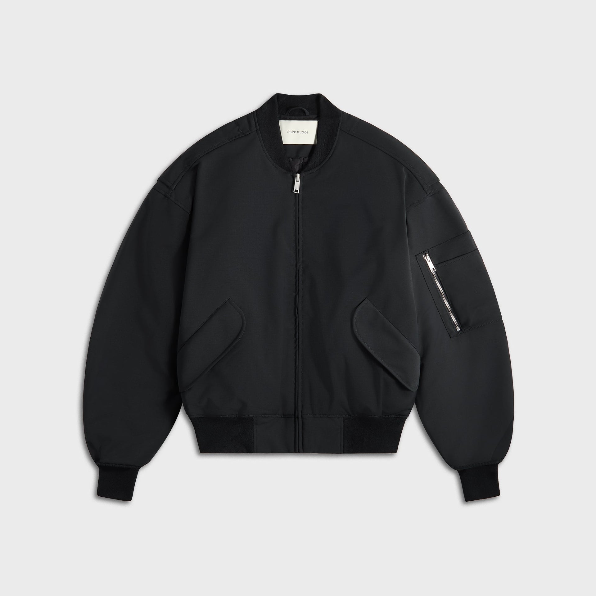 Entire Studios Broad Bomber Wool - Black