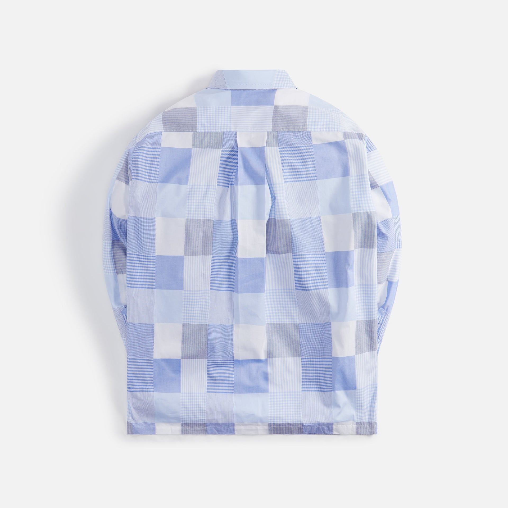 Kenzo Patchwork Oversized Shirt - Light Blue