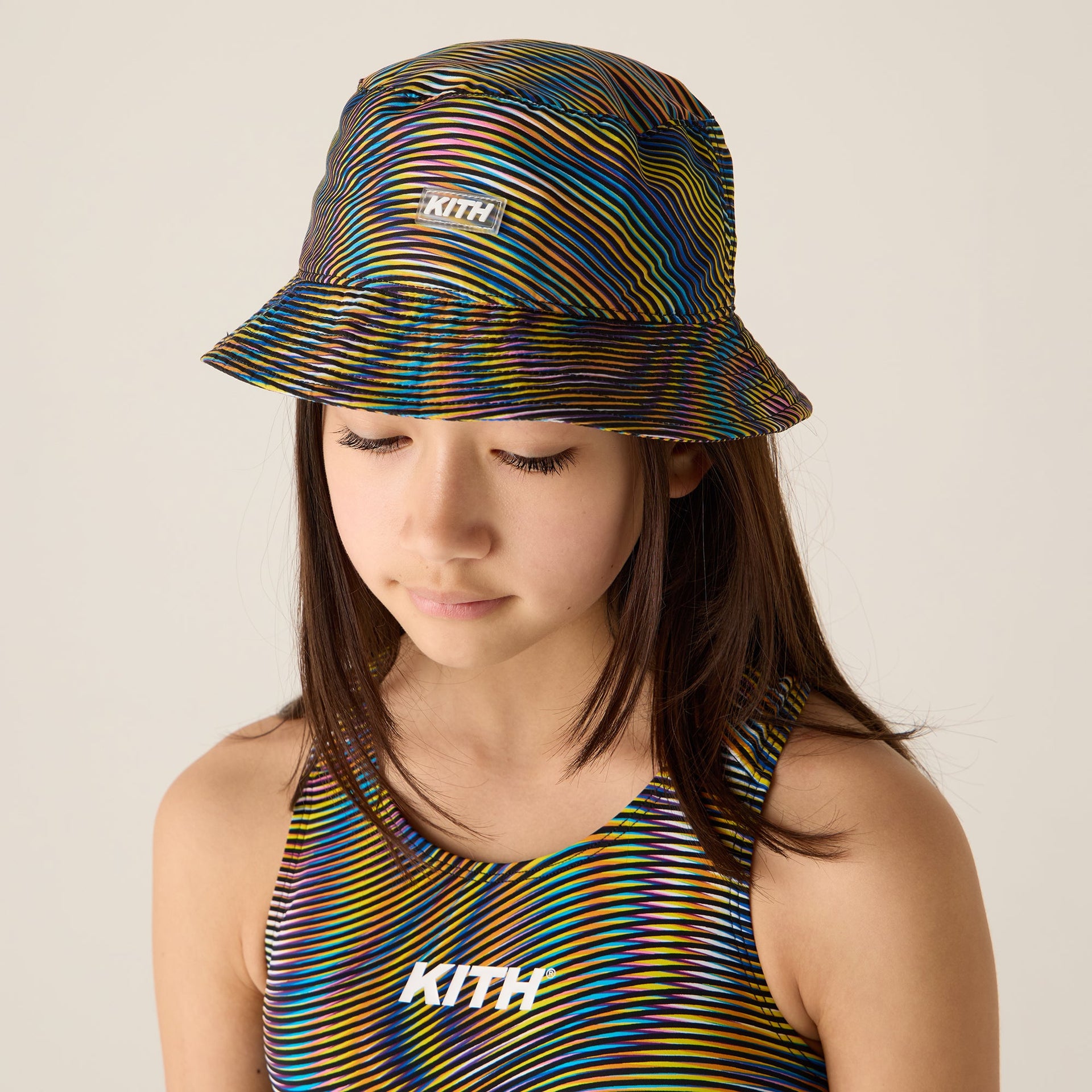 Kith Kids Racerback Swim Bucket Hat - Black Beauty