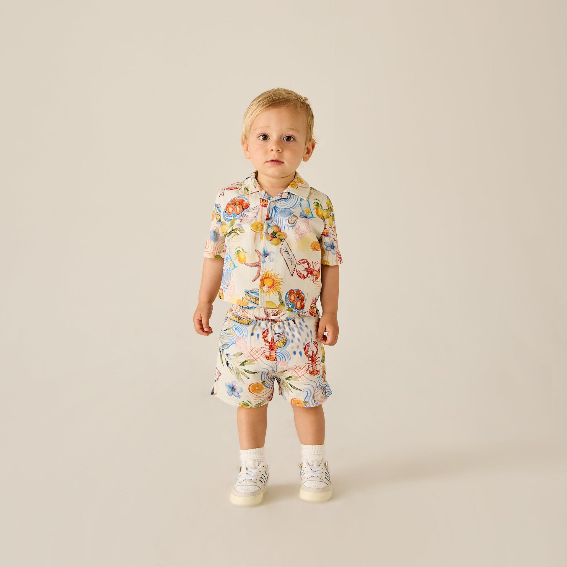 Kith Baby Summer Picnic Thompson Camp Shirt - Sandrift