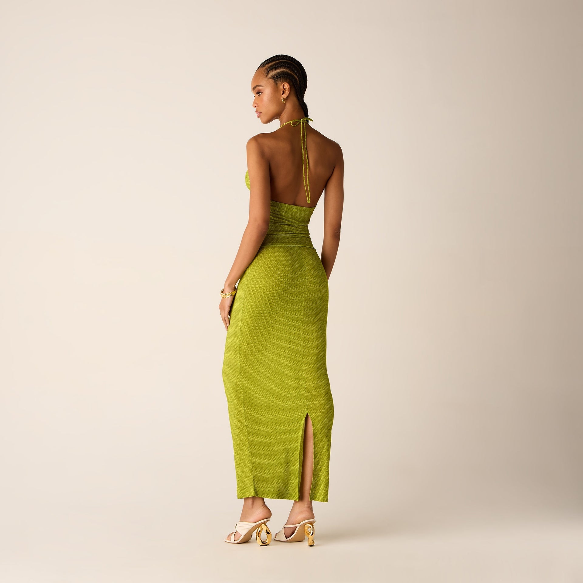 Kith Women Sori Micro Monogram Halter - Pistachio PH