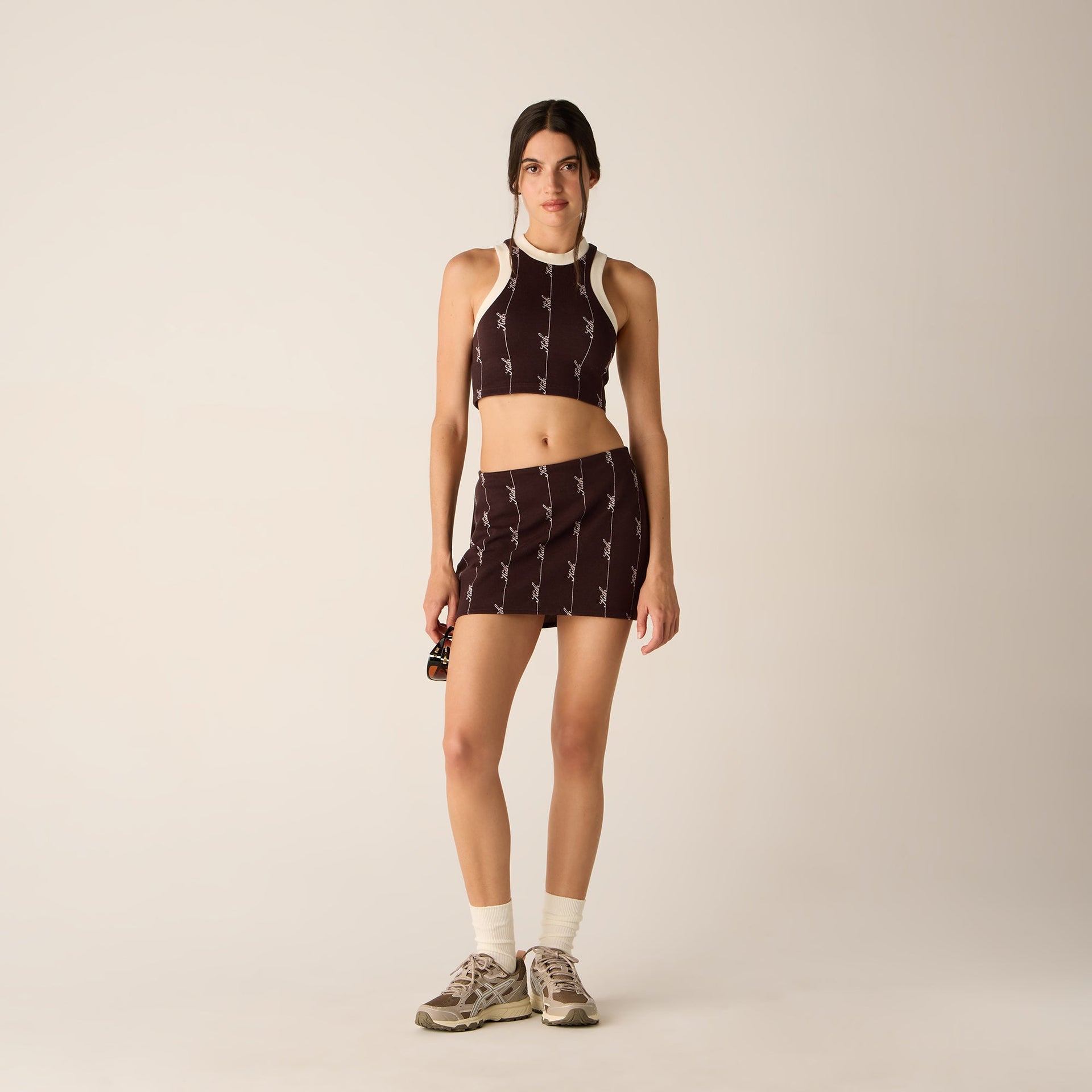 Kith Women Sven Pique Logo Knit Skort - Incognito