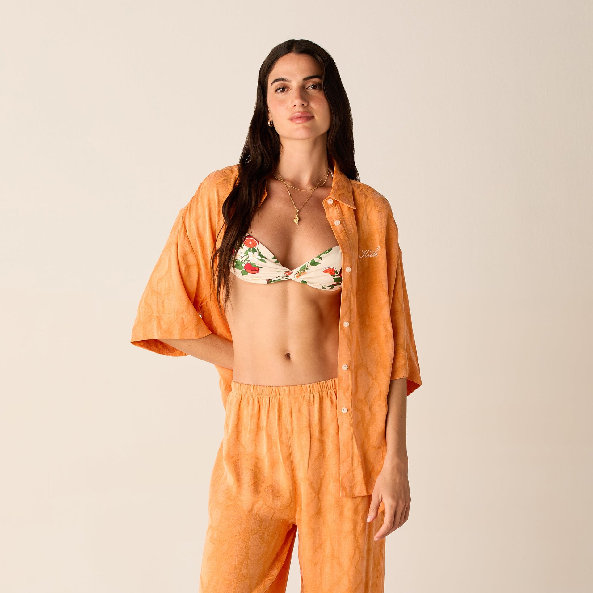 Kith Women Mari Wavy Jacquard Shirt - Midsummer