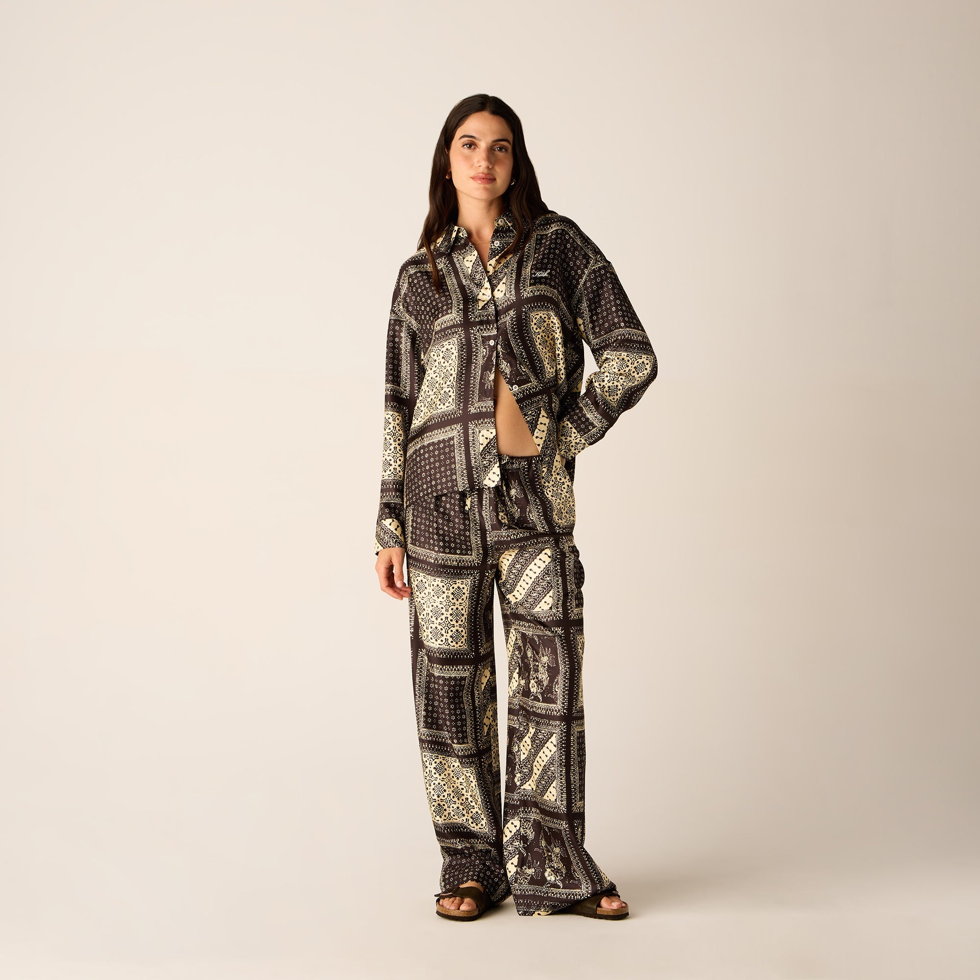 Kith Women Siena Batik Block Print Shirt - Incognito – Kith