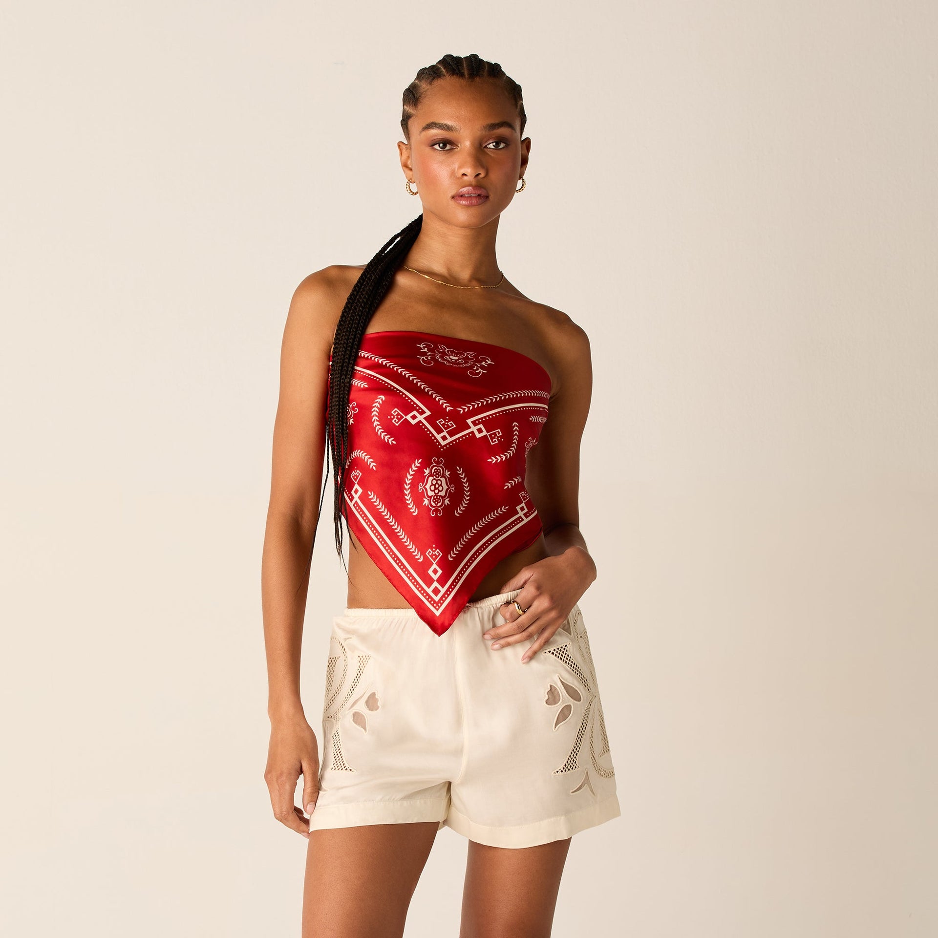 Kith Women Deco Printed Silk Cupro Scarf - Fame