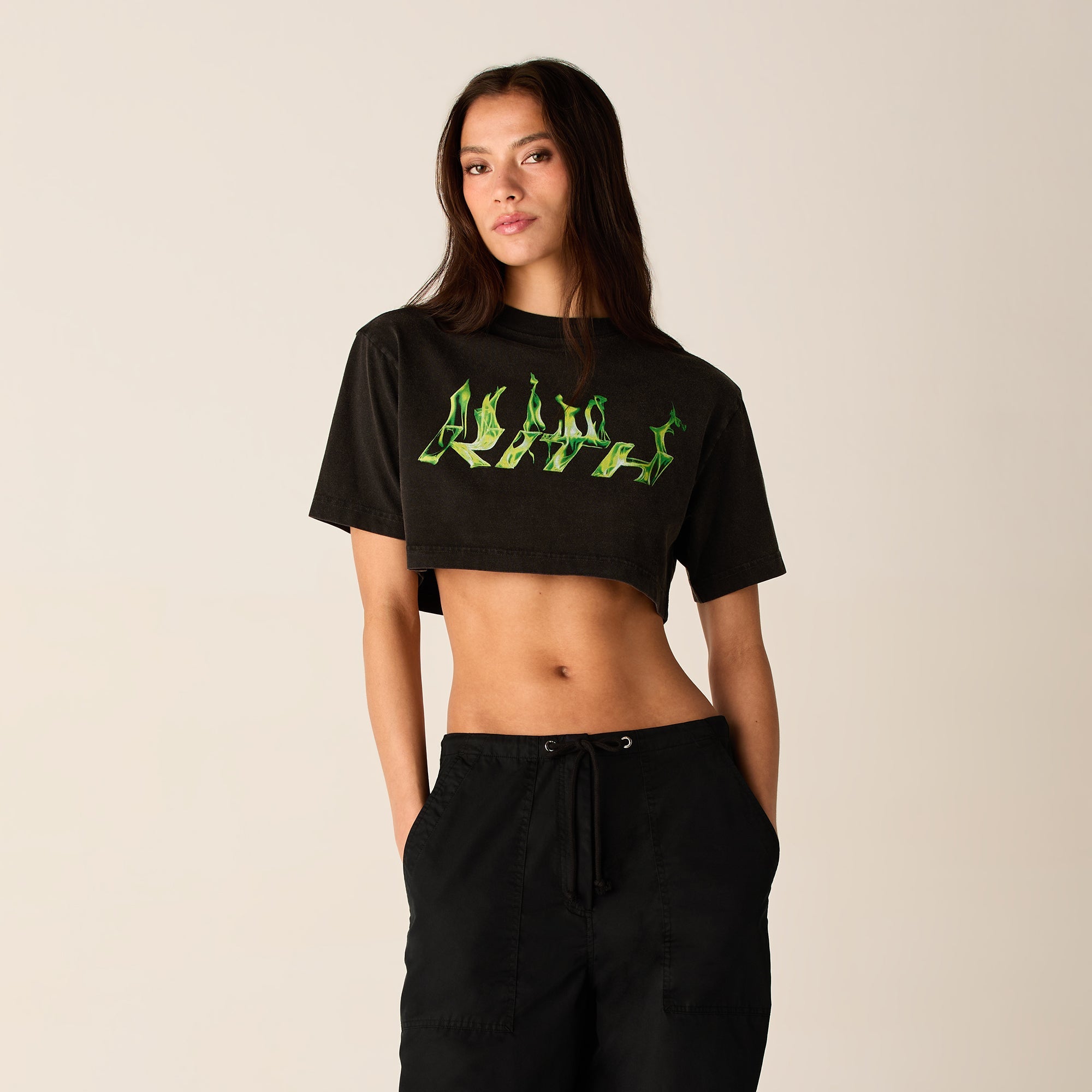 Kith Women Fei Flame Short Sleeve Tee - Black – Kith Europe