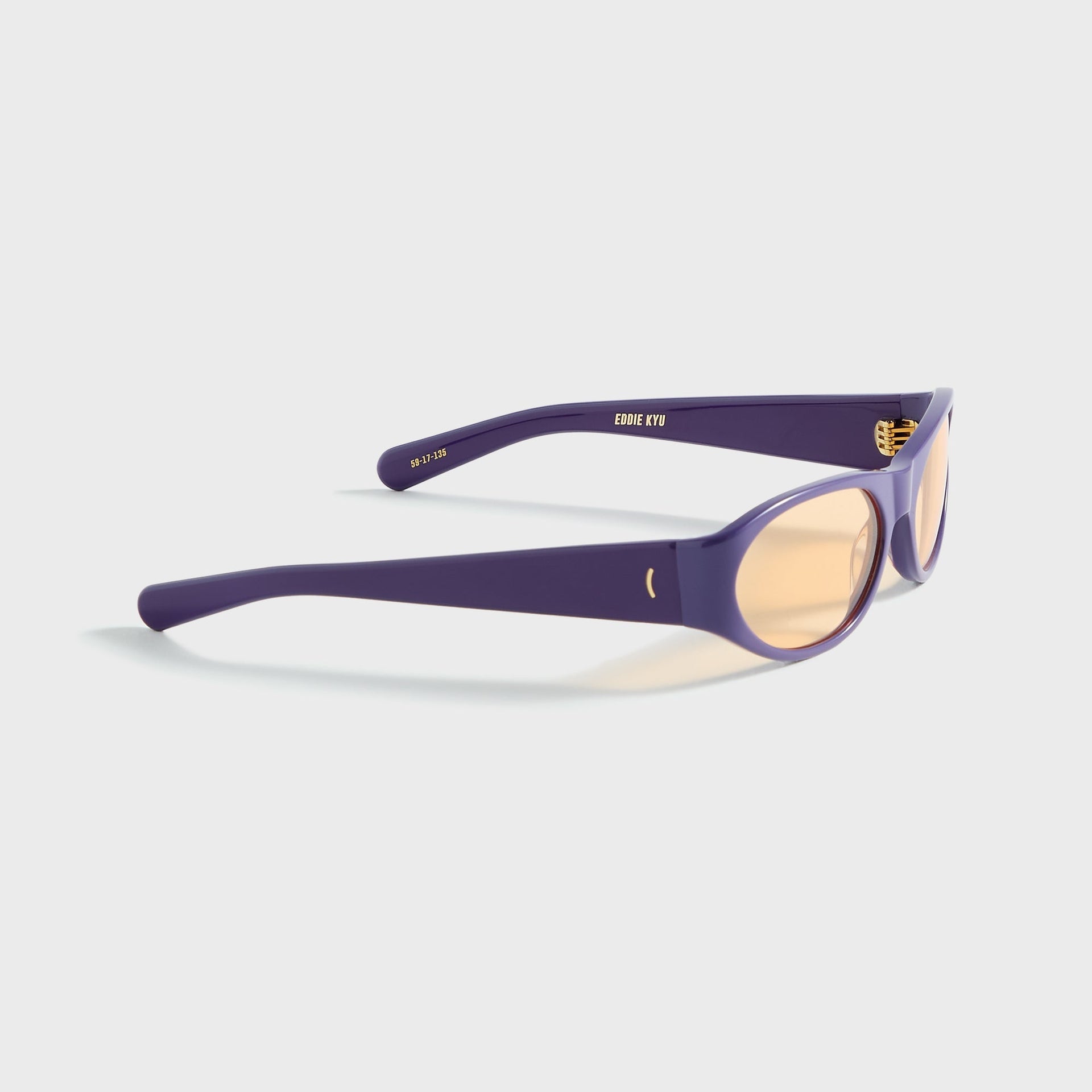 Flatlist Eddie Kyu Sunglasses - Solid Lilac / Orange
