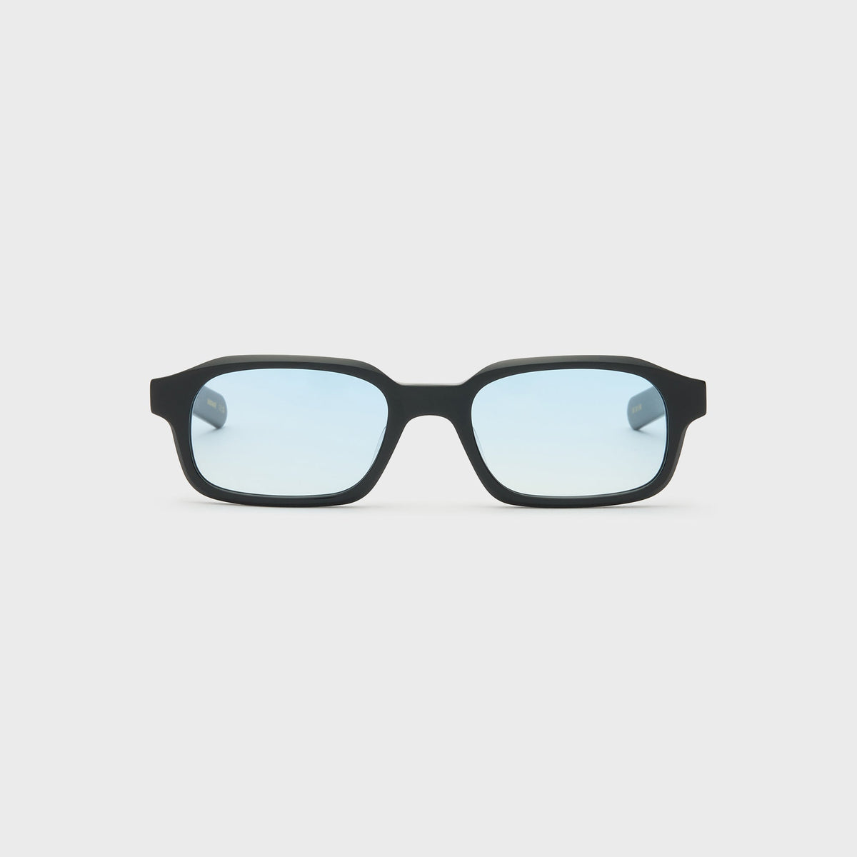 Flatlist Hanky Sunglasses - Solid Black / Light Blue Gradient
