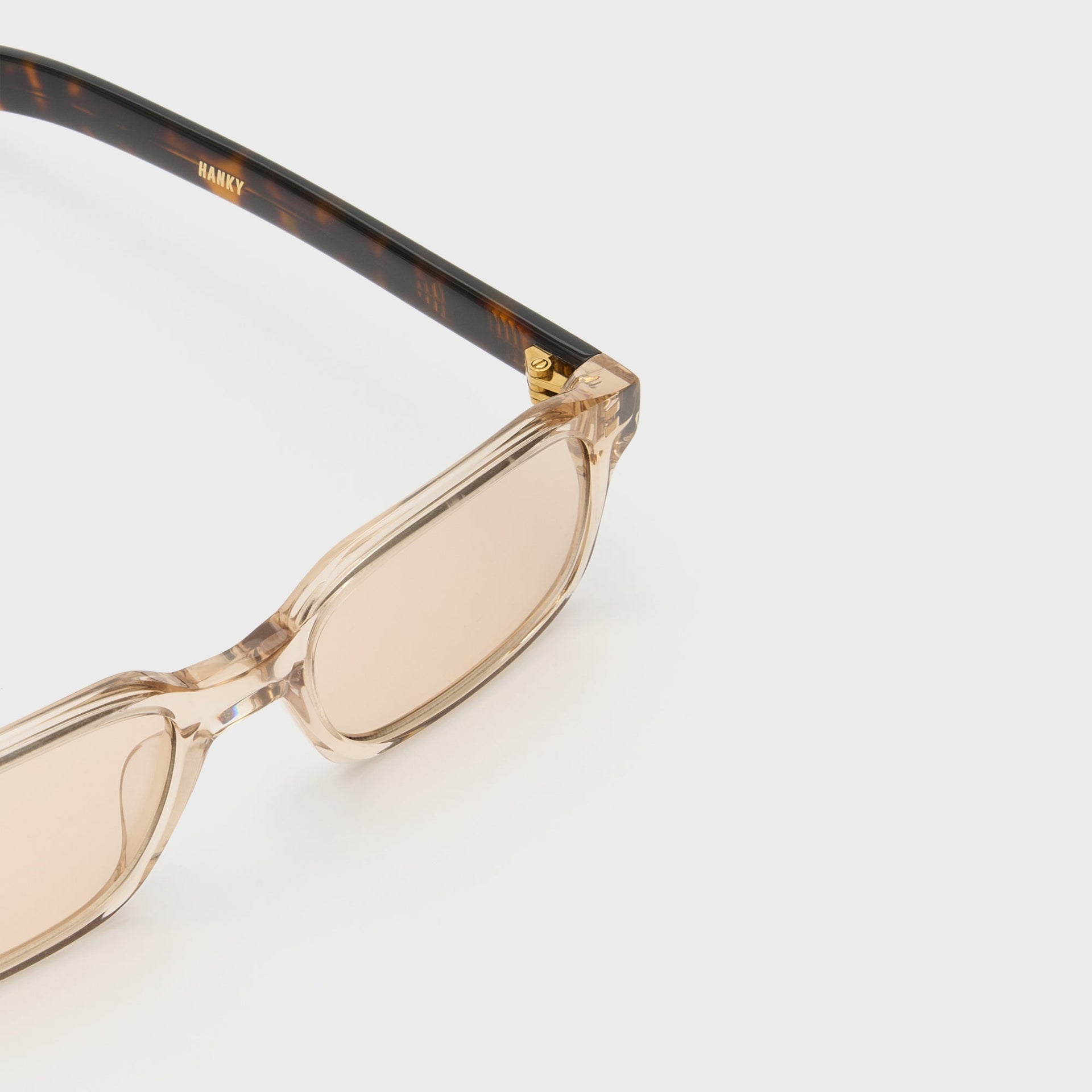 Flatlist Hanky - Crystal Beige / Dark Tortoise / Peach Lens