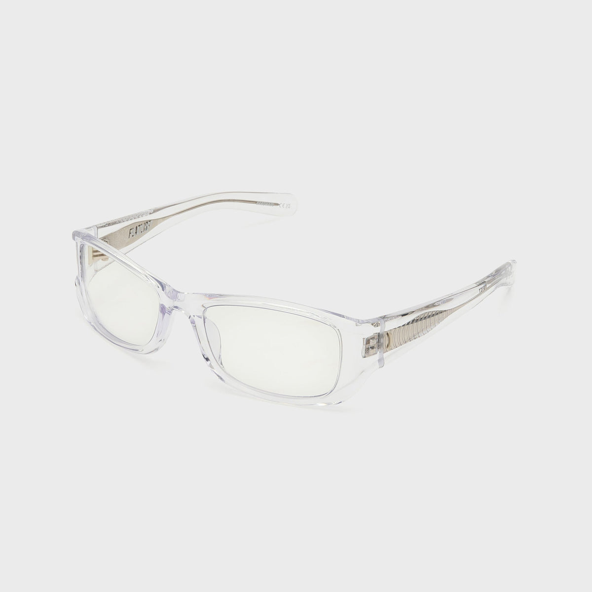 Flatlist Drift Sunglasses - Clear Crystal / Clear Lens Blue Light