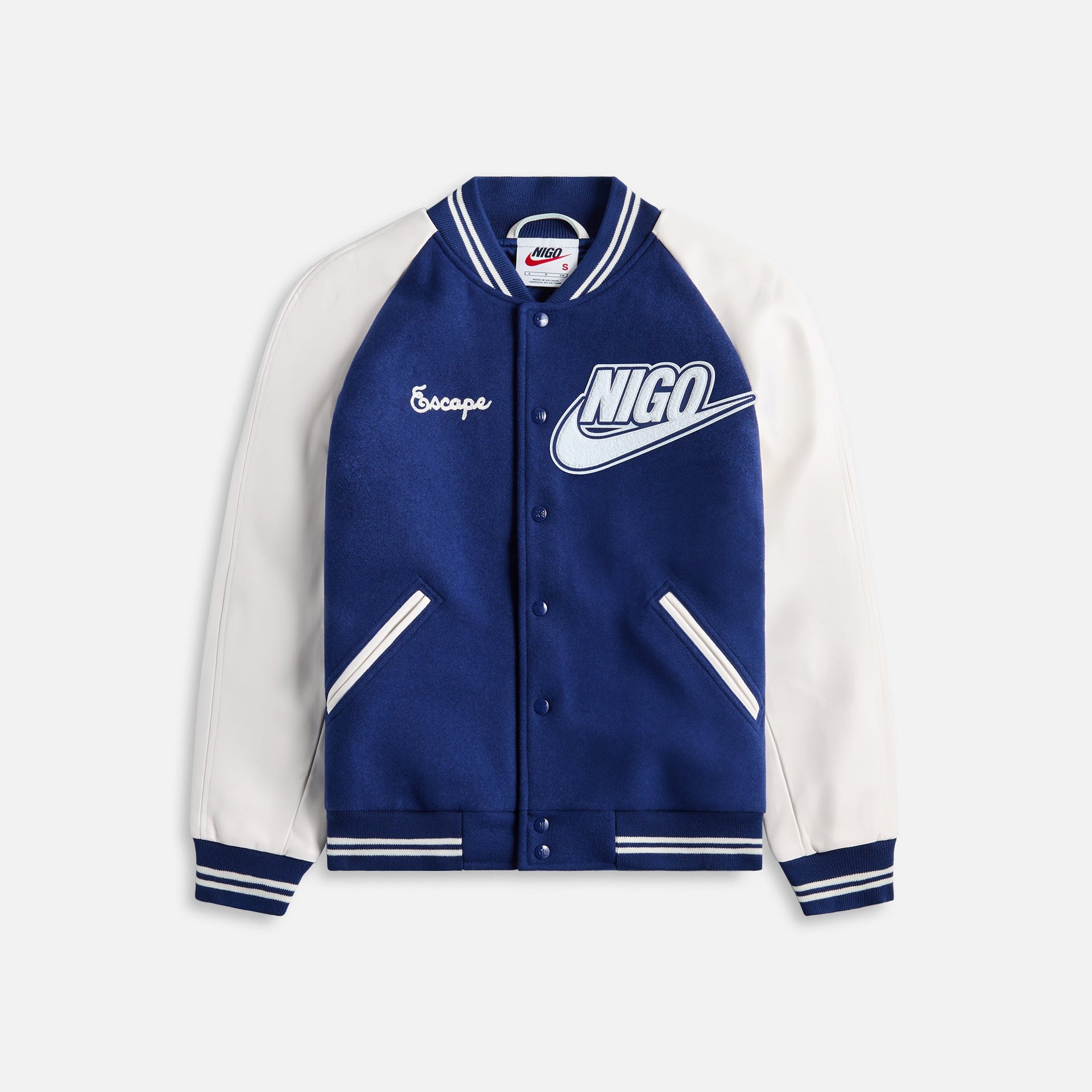 Nike x Nigo NRG Varsity Jacket - Blue Void / White