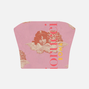 Fiorucci Milano Angel Bustier Top - Pink