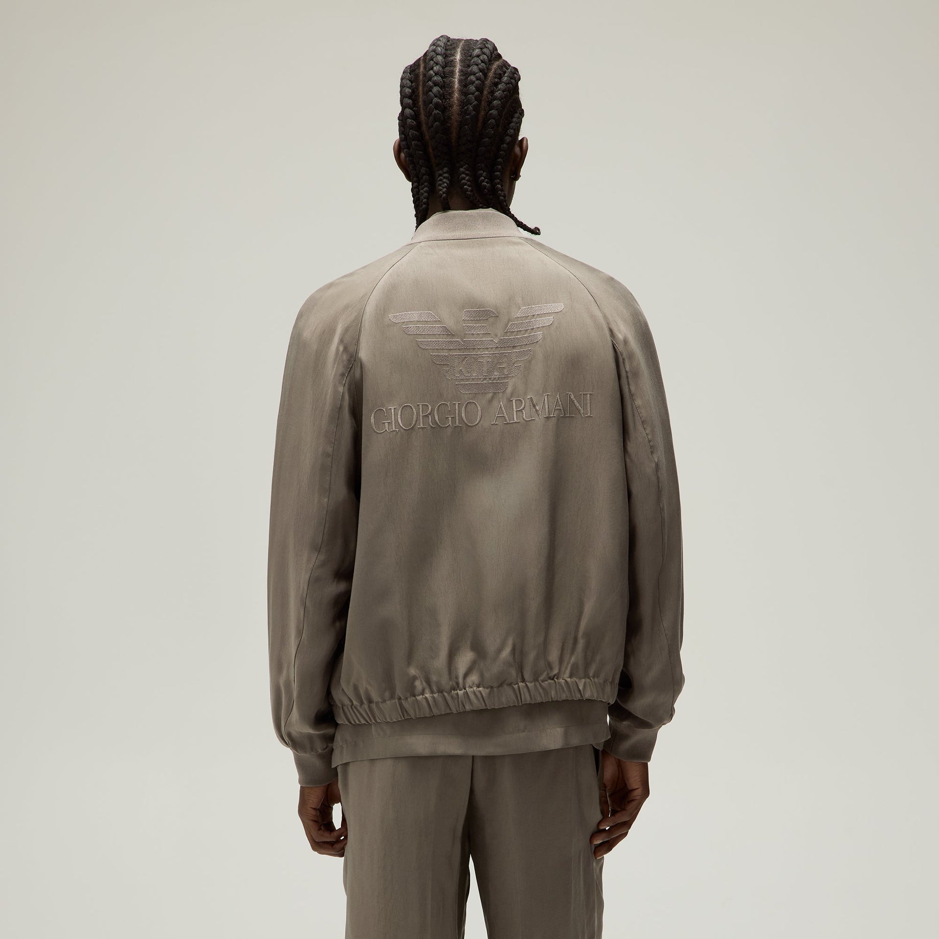 Giorgio Armani & Kith Silky Bomber Jacket - Gravel PH