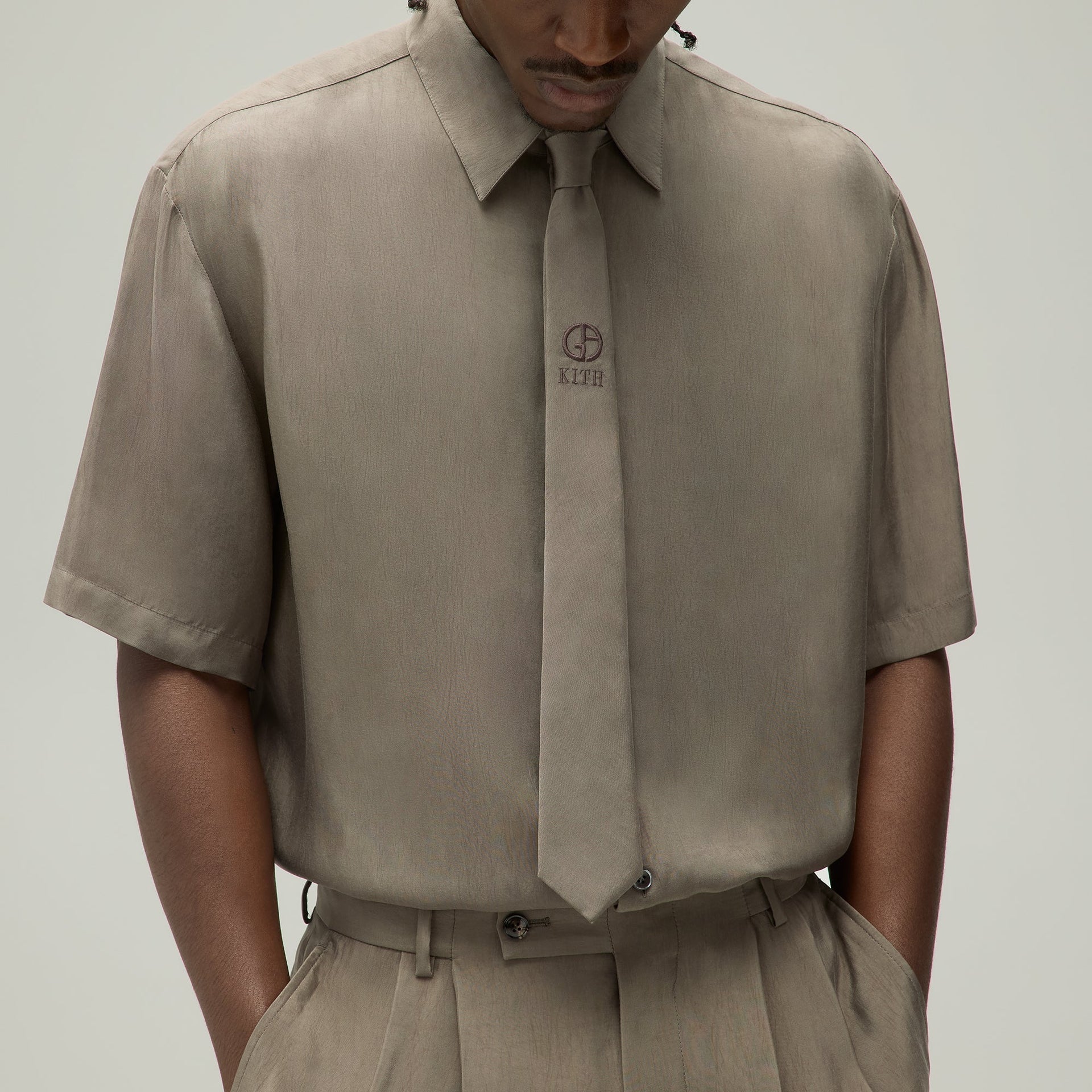 Giorgio Armani & Kith Silk Tie - Gravel PH