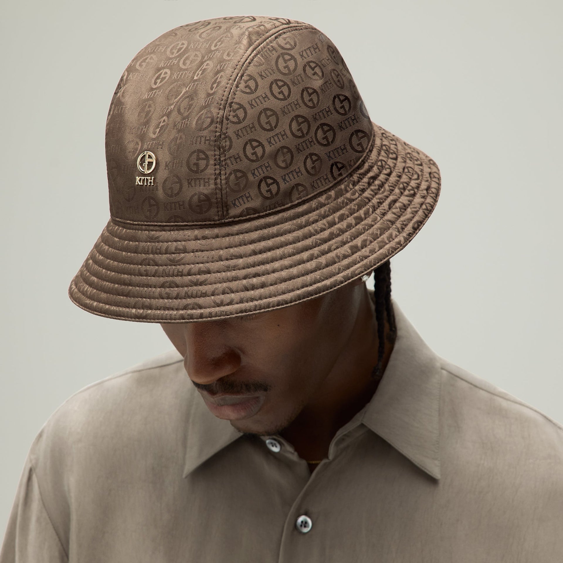 Giorgio Armani & Kith Jacquard Silk Camper Bucket Hat - Kindling PH