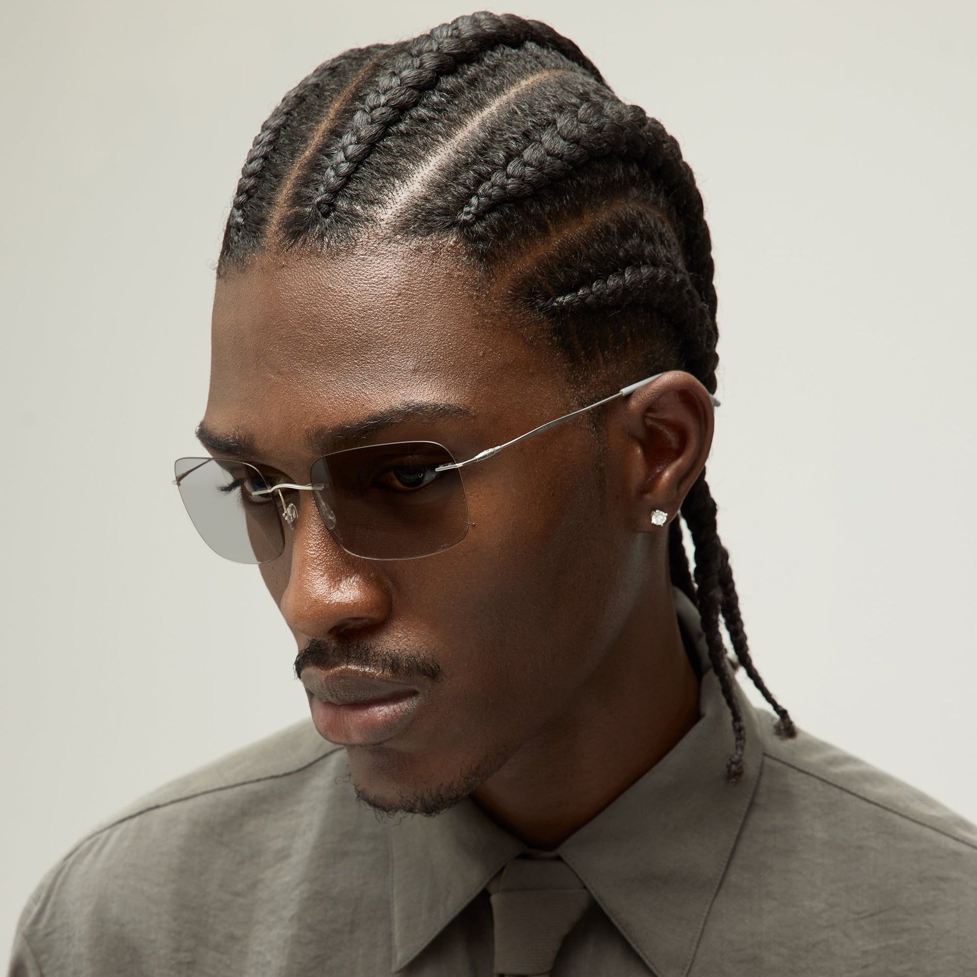 Giorgio Armani & Kith Pillow Sunglasses - Concrete