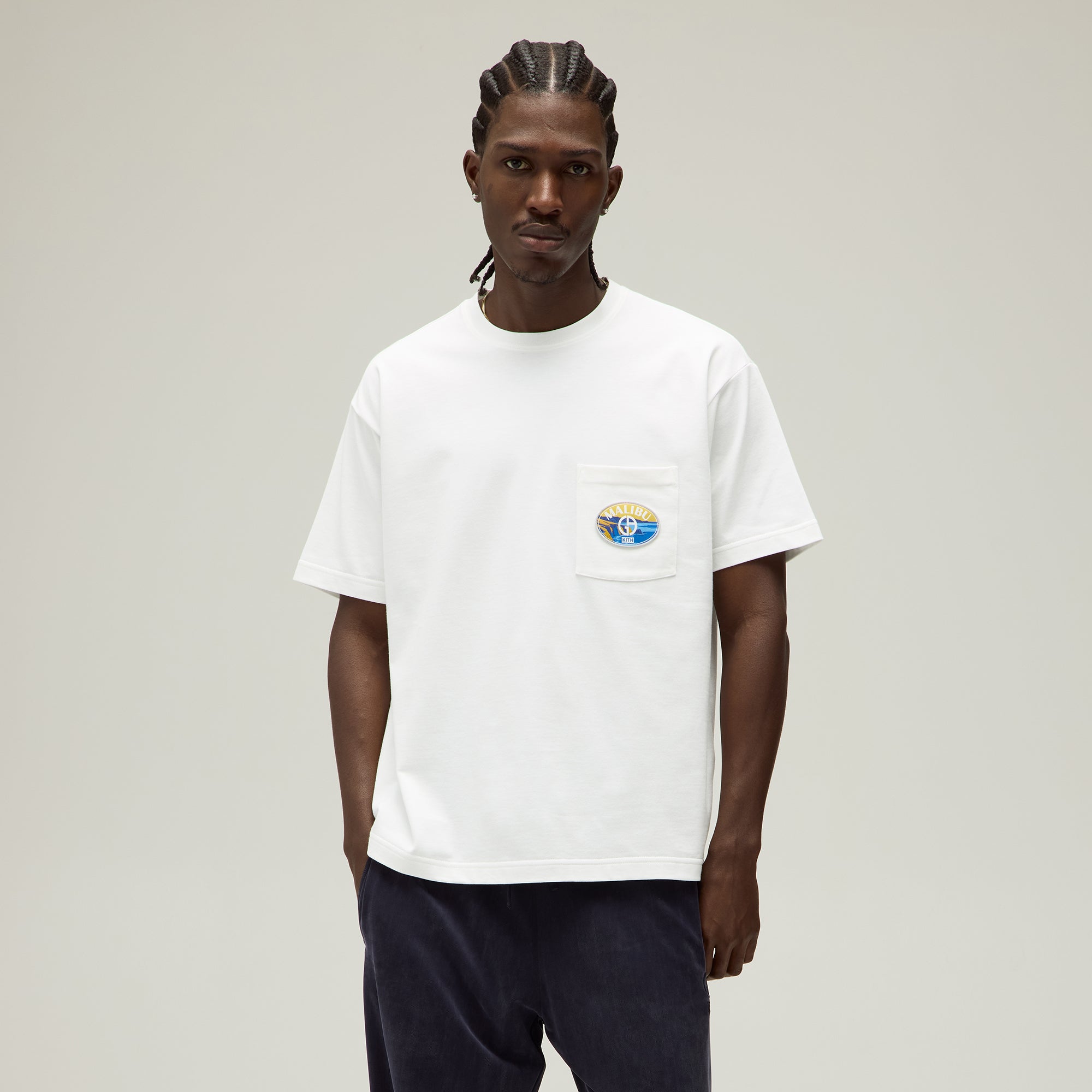 Giorgio Armani & Kith Malibu Pocket Tee - White PH – Kith Europe