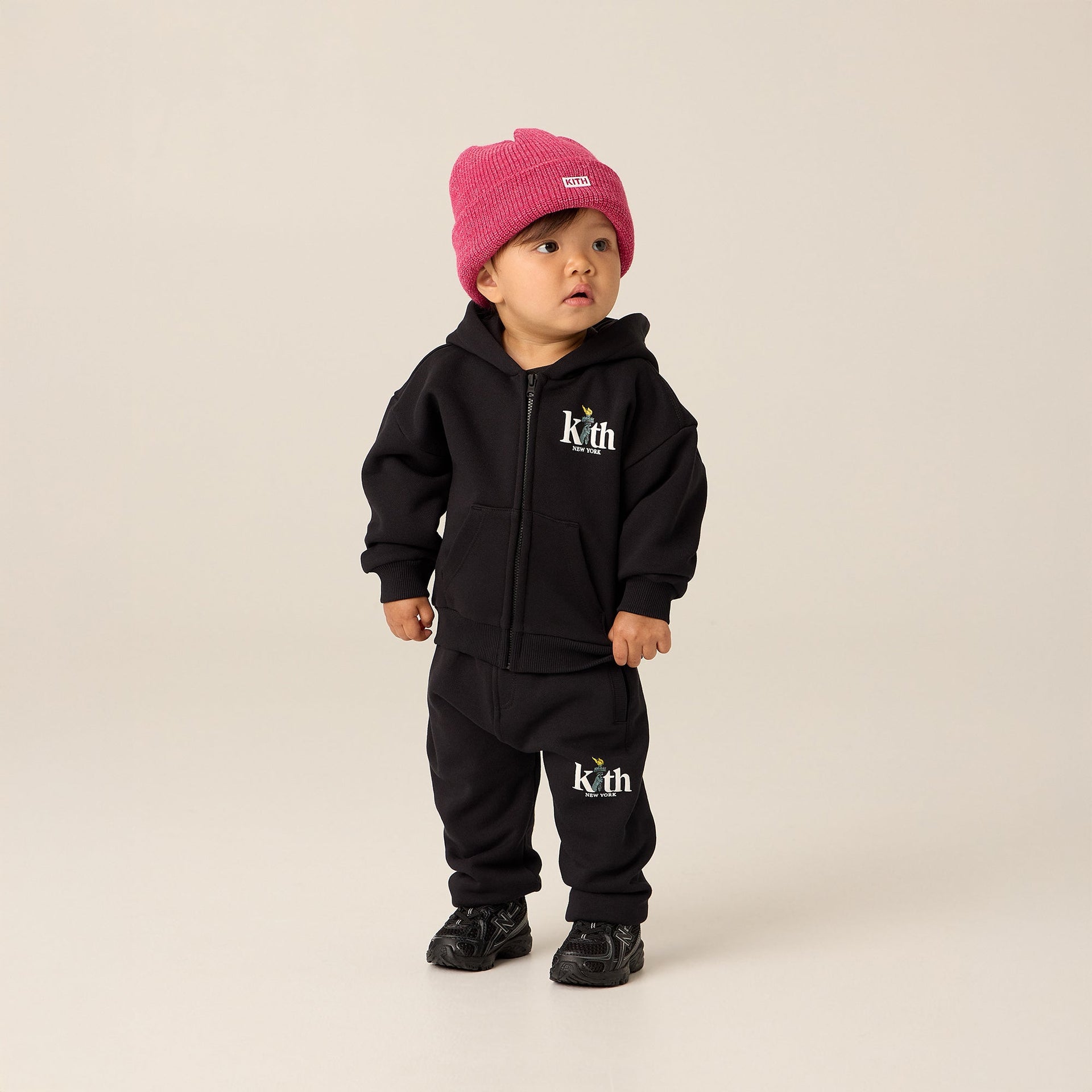 Kith Baby Full Zip Hoodie - Black