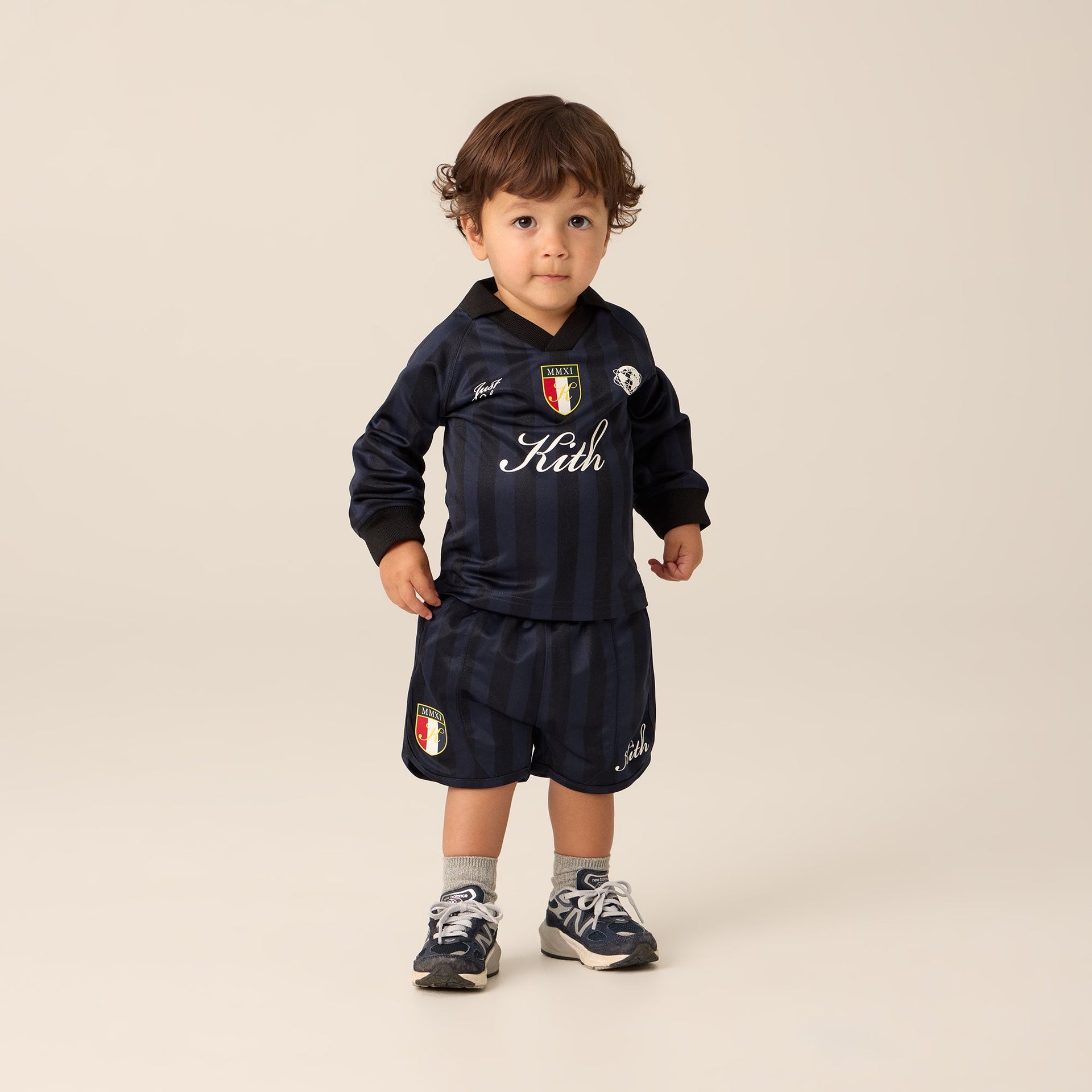 Kith Baby Long Sleeve Soccer Jersey Polo - Gulf