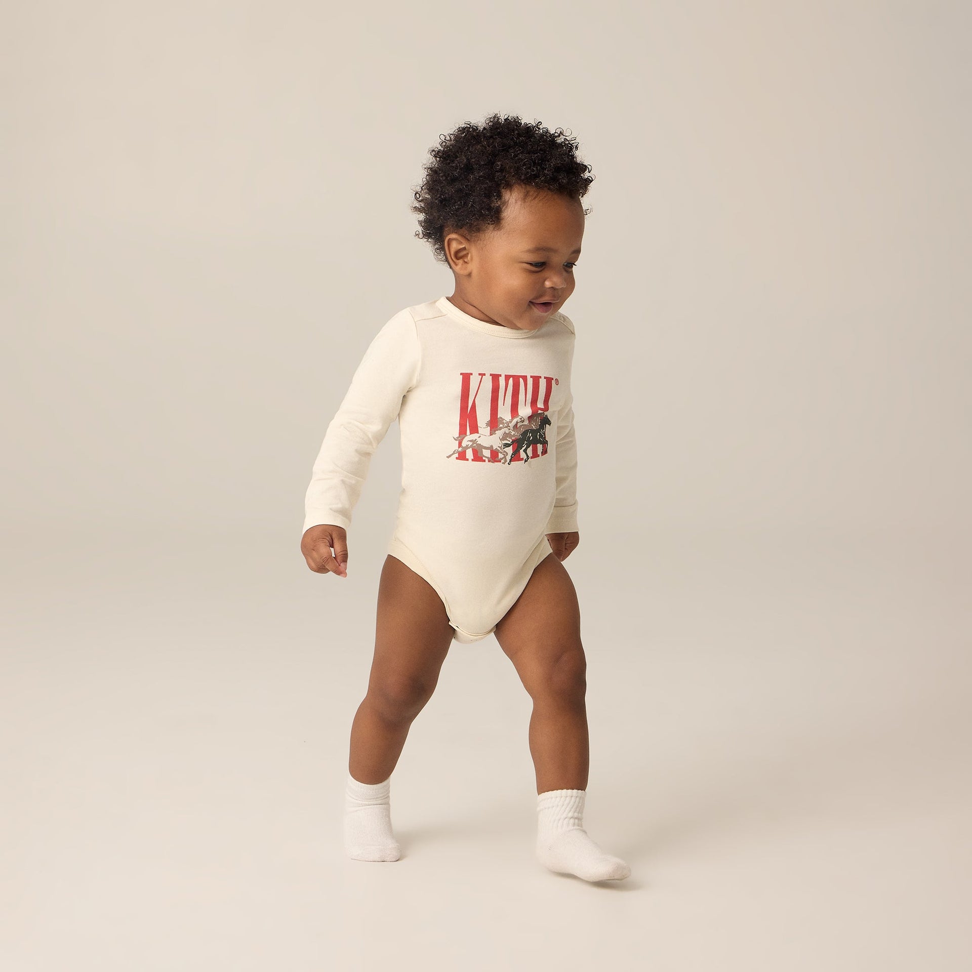 Kith Baby Stampede Vintage Bodysuit - Sandrift