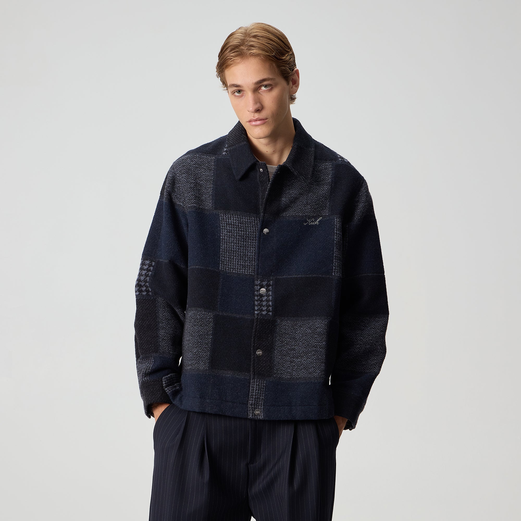 Kith for the New York Yankees Patchwork Wool Coaches Jacket