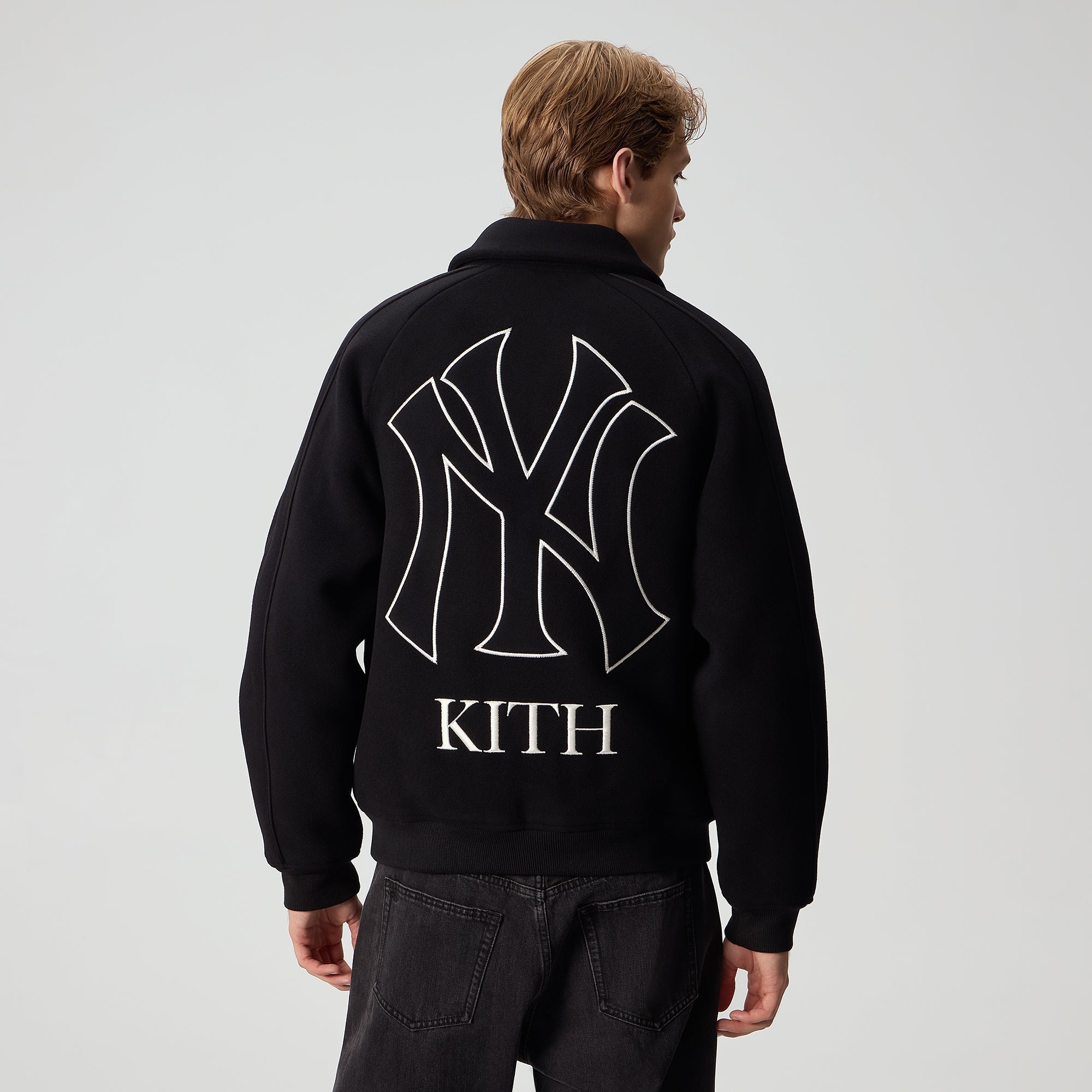 MATCH@専用　22FW KITH WOOL VARSITY JACKET Kith Wool X Microsuede Varsity Jacket Magma Men's - FW25 - US