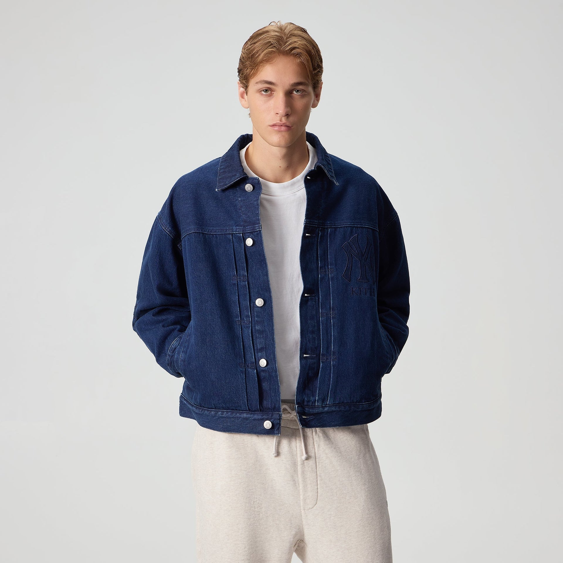 Kith for the New York Yankees Jay Indigo Denim Jacket - Mid Indigo - PH