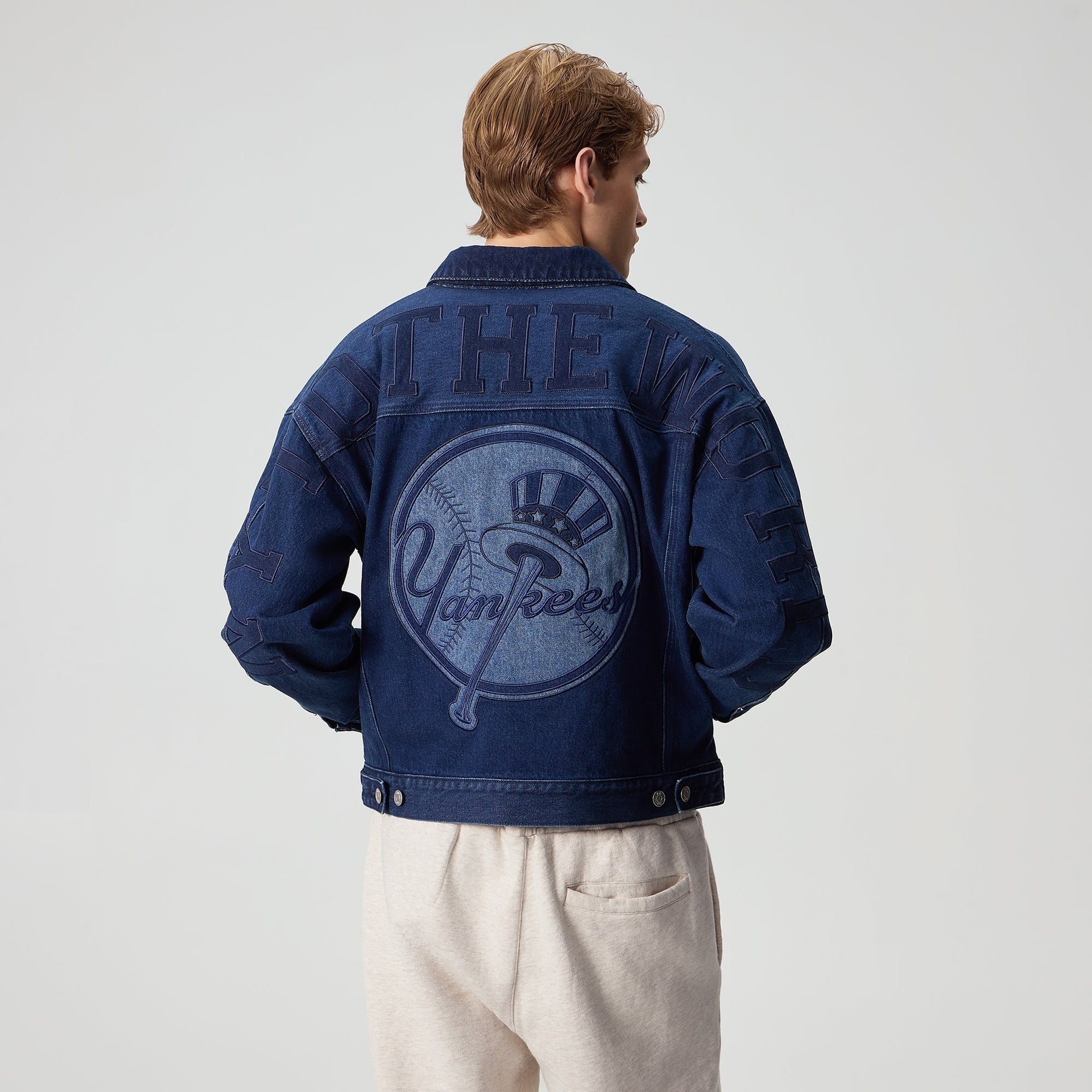 Kith for the New York Yankees Jay Indigo Denim Jacket - Mid Indigo - PH