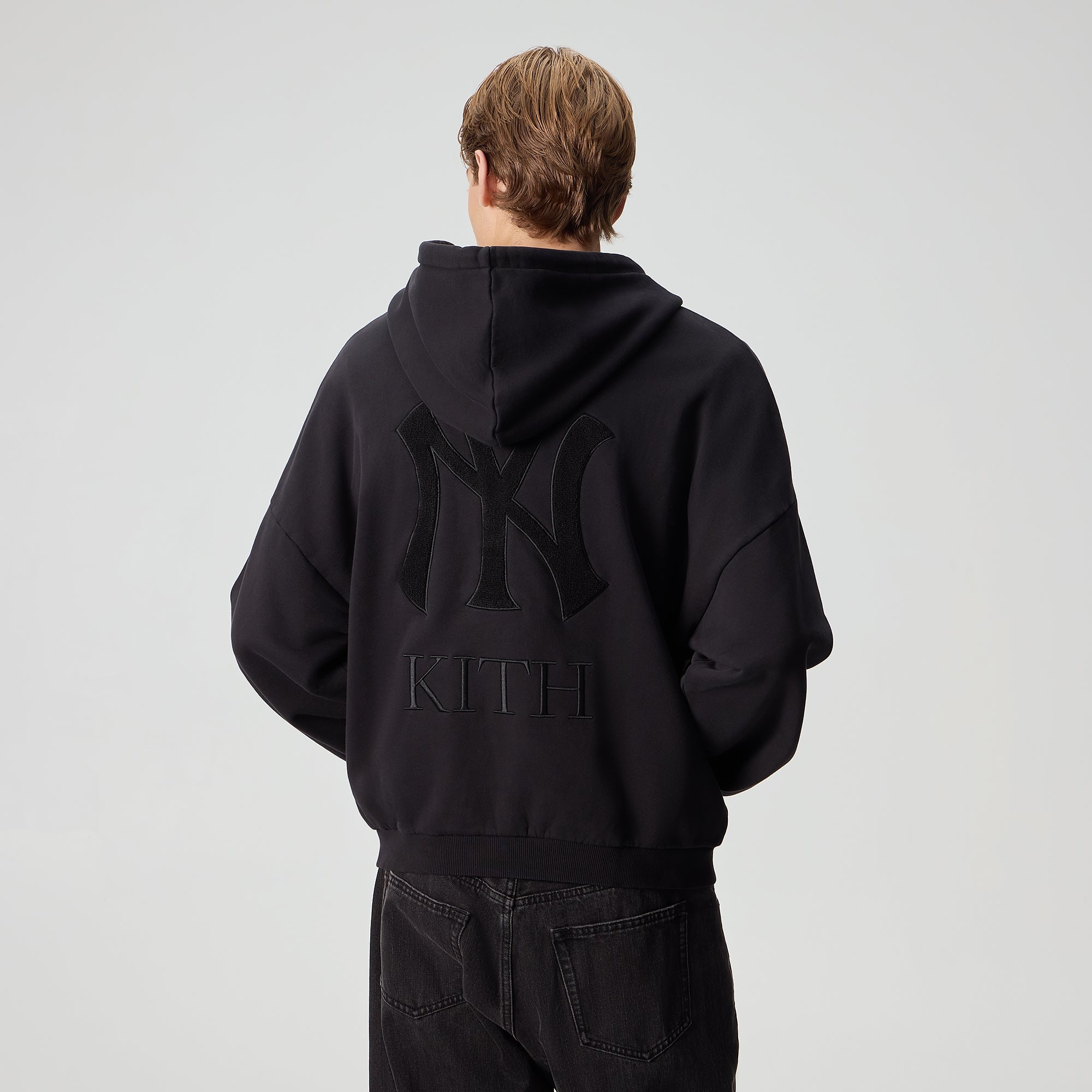 Kith for the New York Yankees Cropped Braxton Full Zip Hoodie