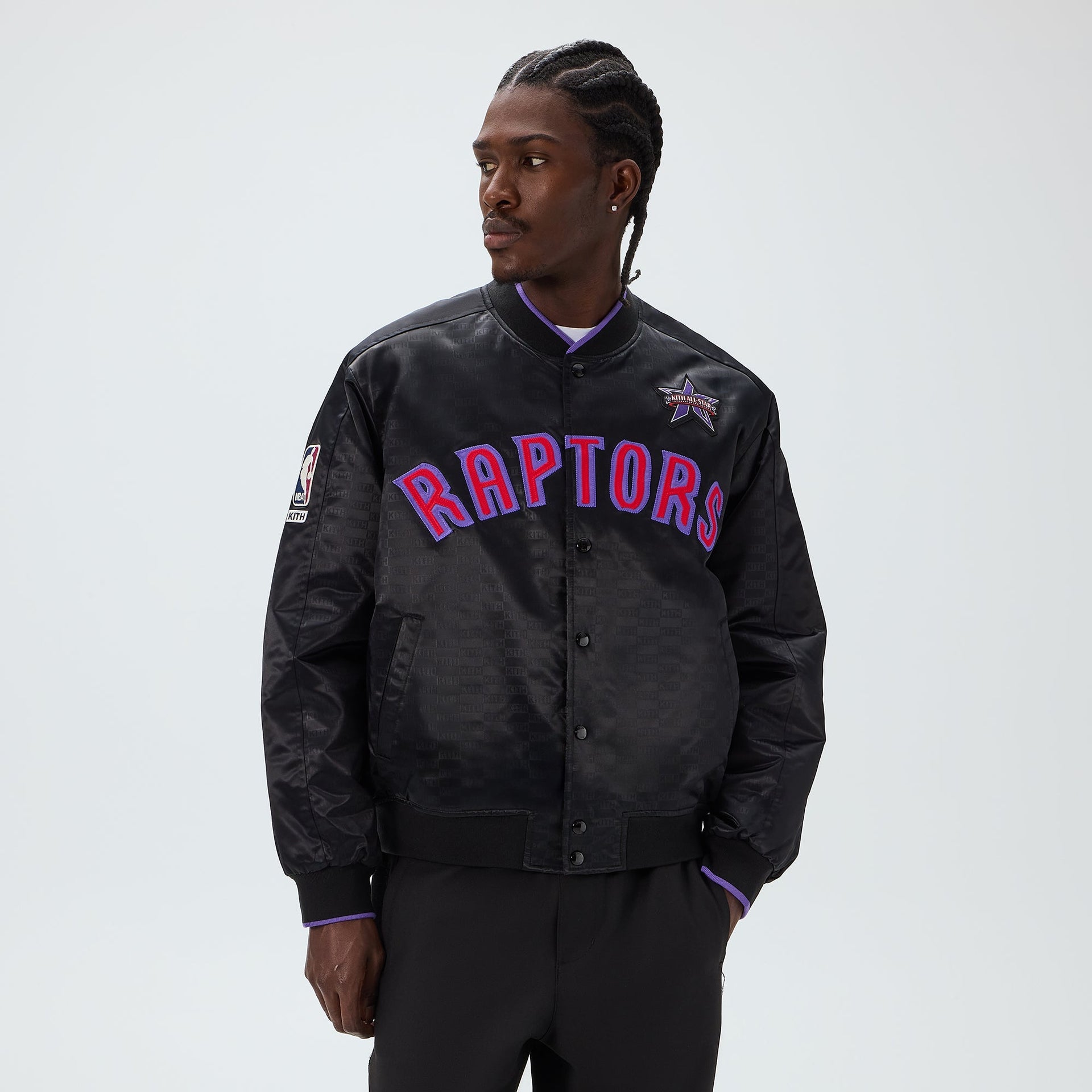 Kith for NBA All-Star Toronto Raptors Bomber Jacket - Black