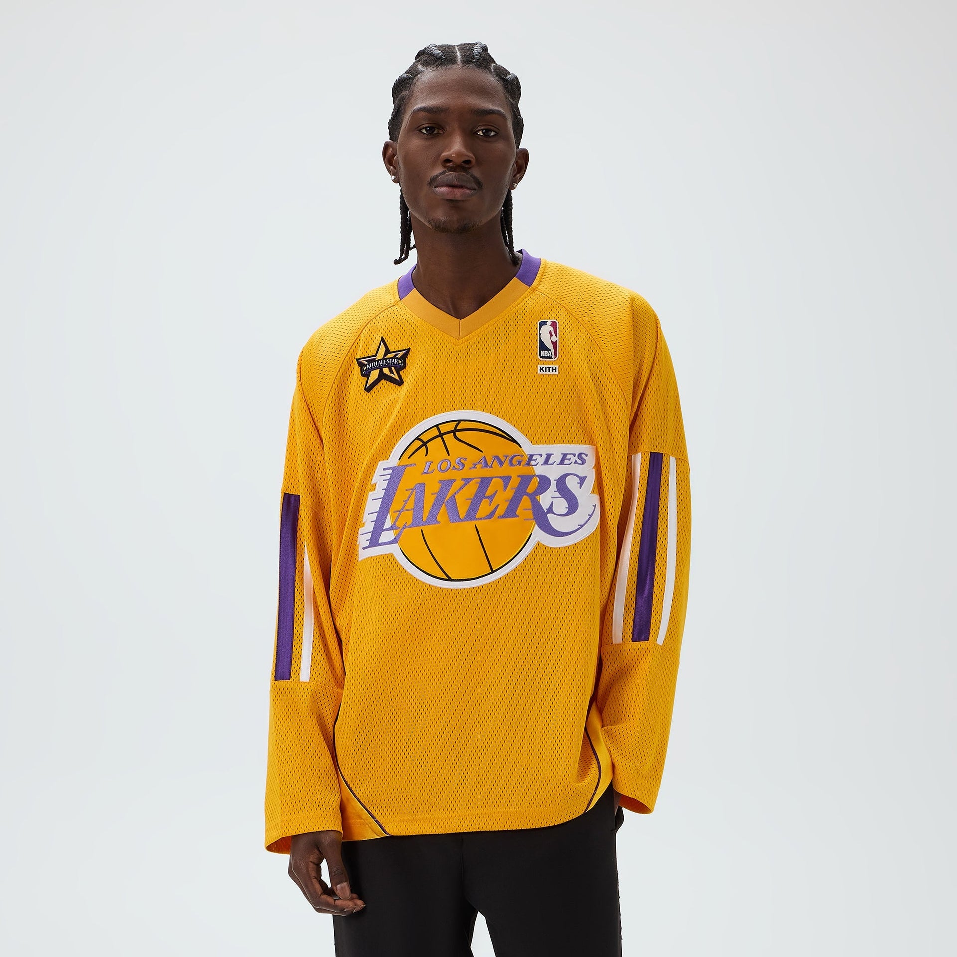 Kith for NBA All-Star Los Angeles Lakers Samuel Shirt - Marigold