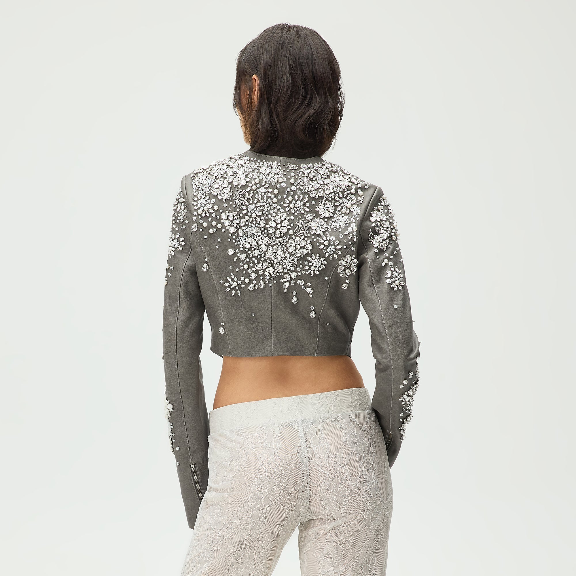 Lisa for Kith Women Brei Embellished Bolero Jacket - Tin – Kith Europe