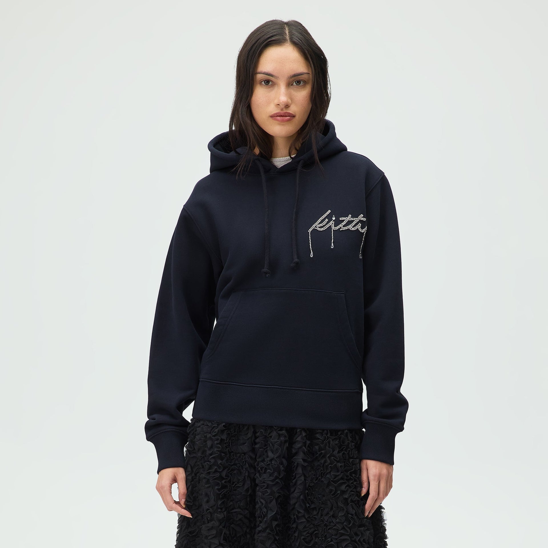Lisa for Kith Women Jane II Teardrop Hoodie - Black - PH