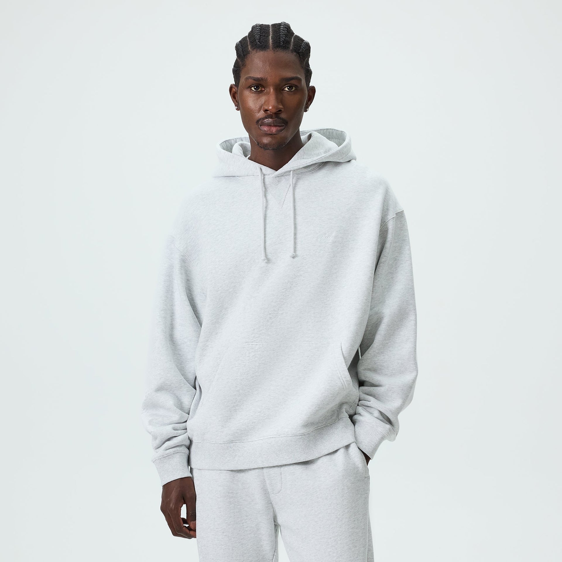 Kith Williams III Hoodie - Light Heather Grey