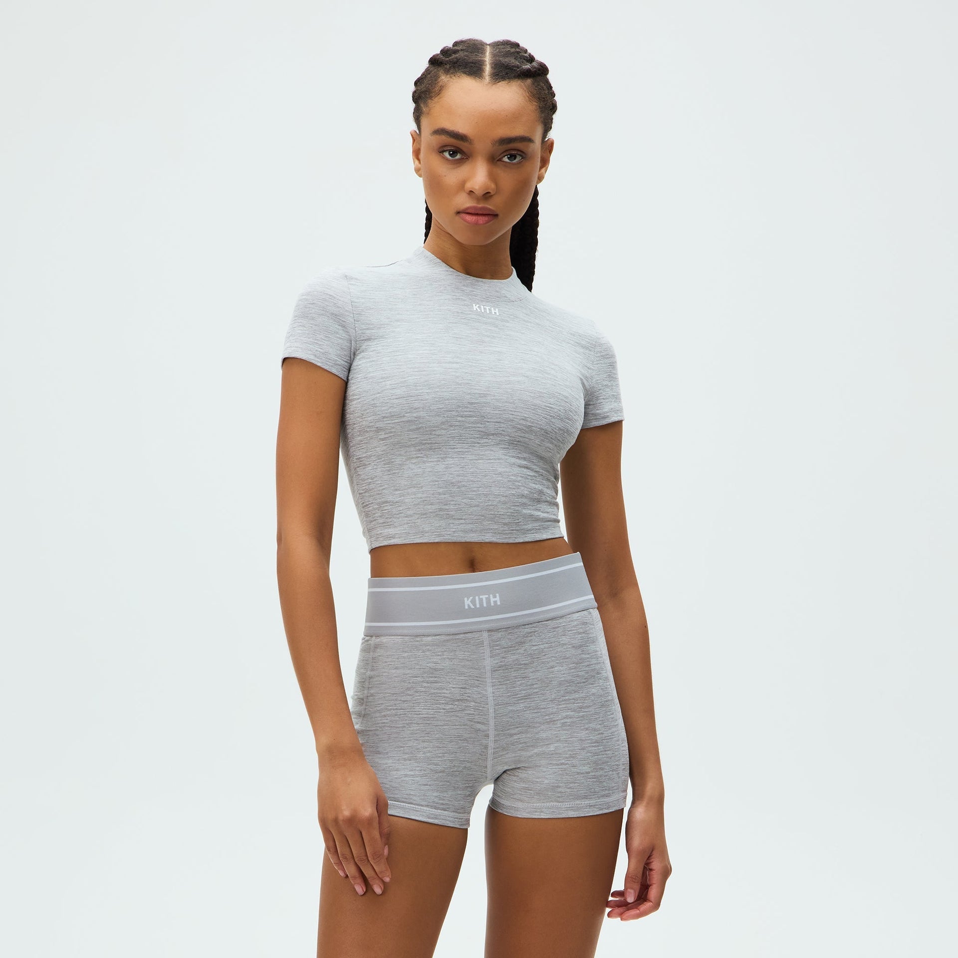 Kith Women Mulberry II Active Tee - Cool Heather Grey