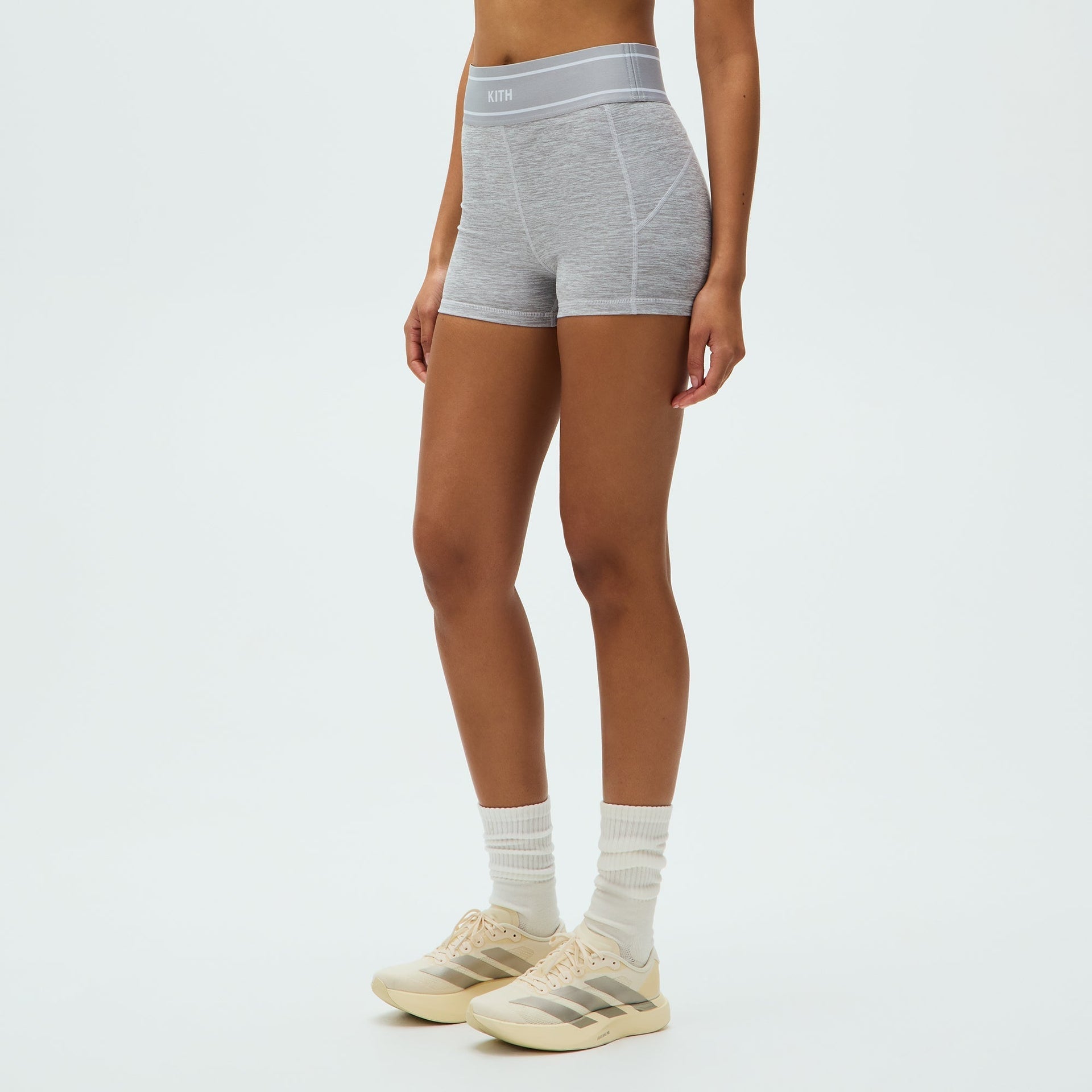 Kith Women Mica Active Short - Cool Heather Grey - PH