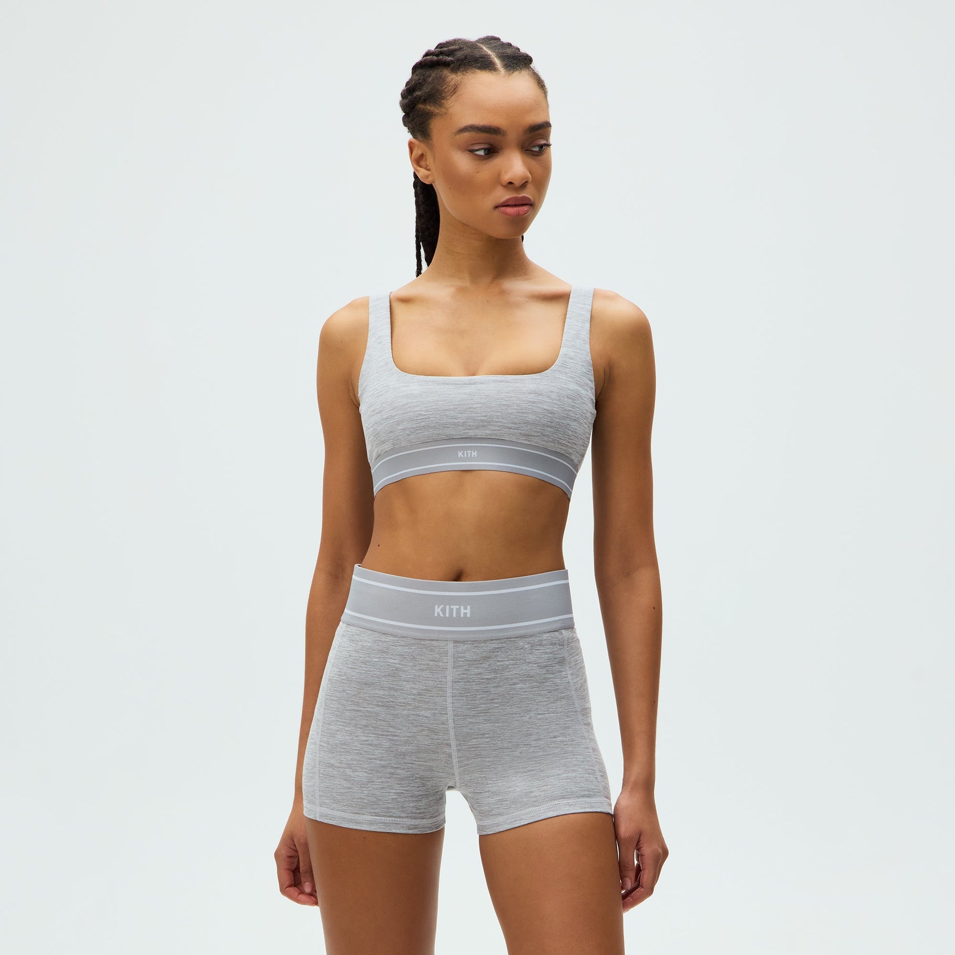 Kith Women Elle U-Neck Active Bra - Cool Heather Grey - PH
