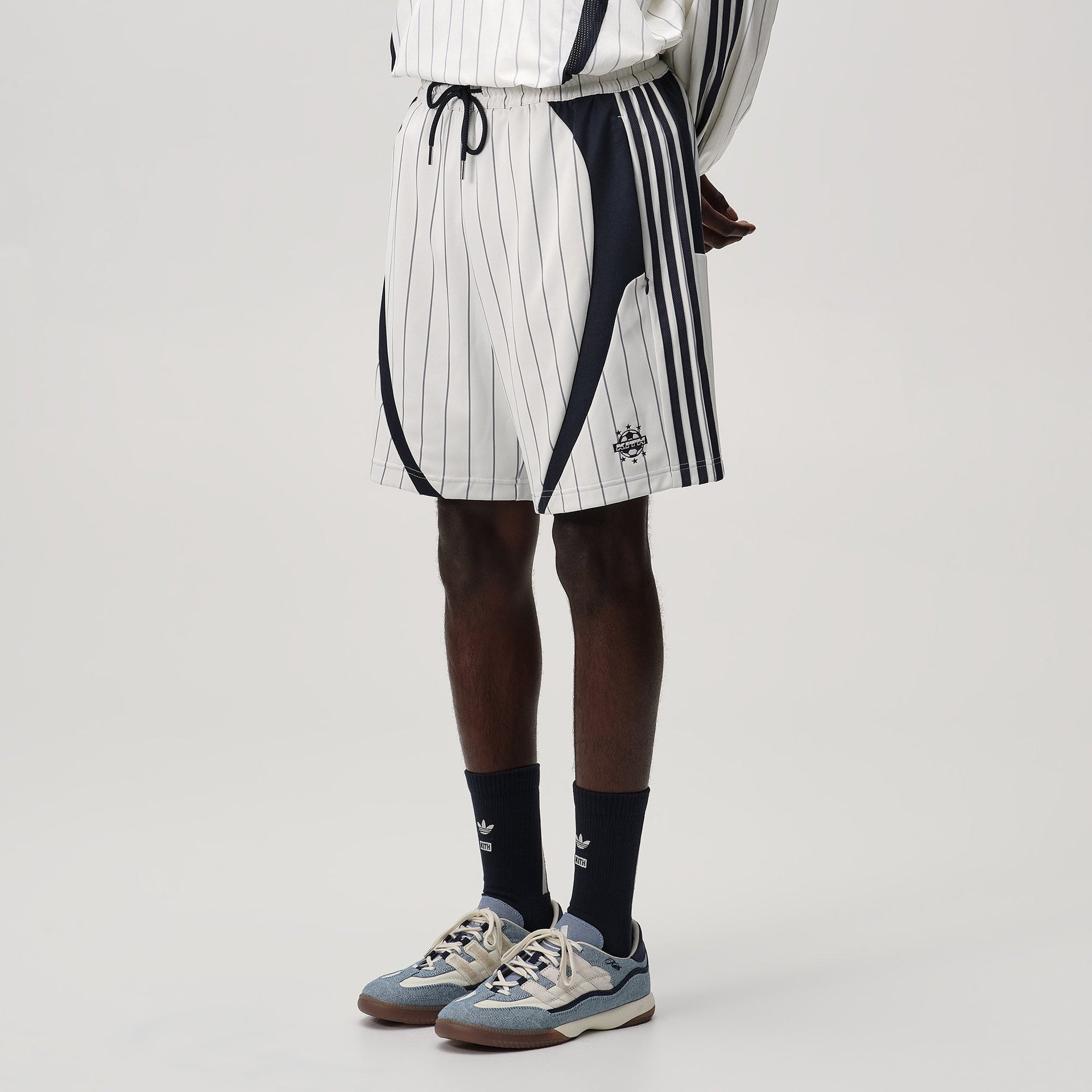 Kith for adidas Football Pinstripe Short - White