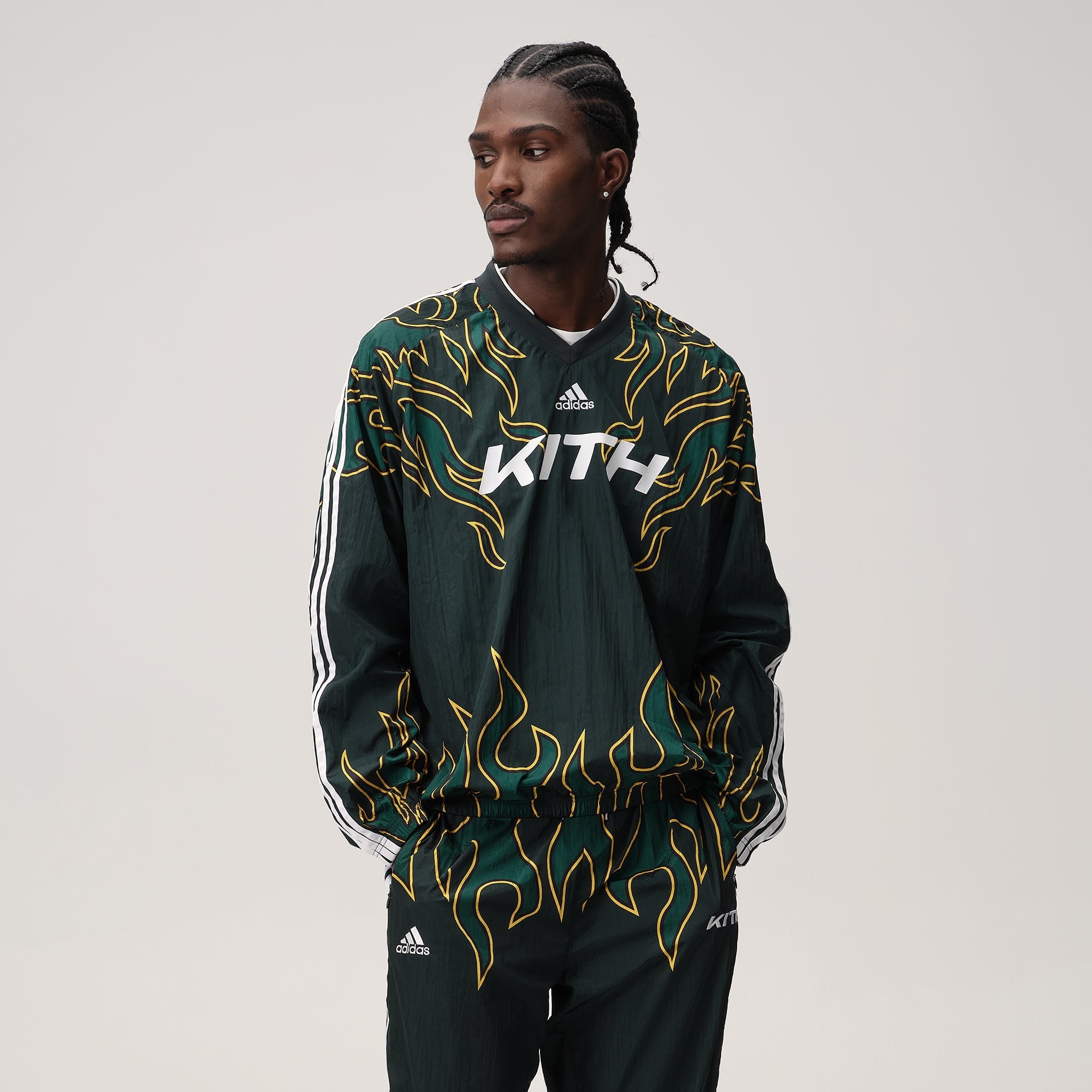 Kith for adidas Football Long Sleeve Flame Pullover - Stadium