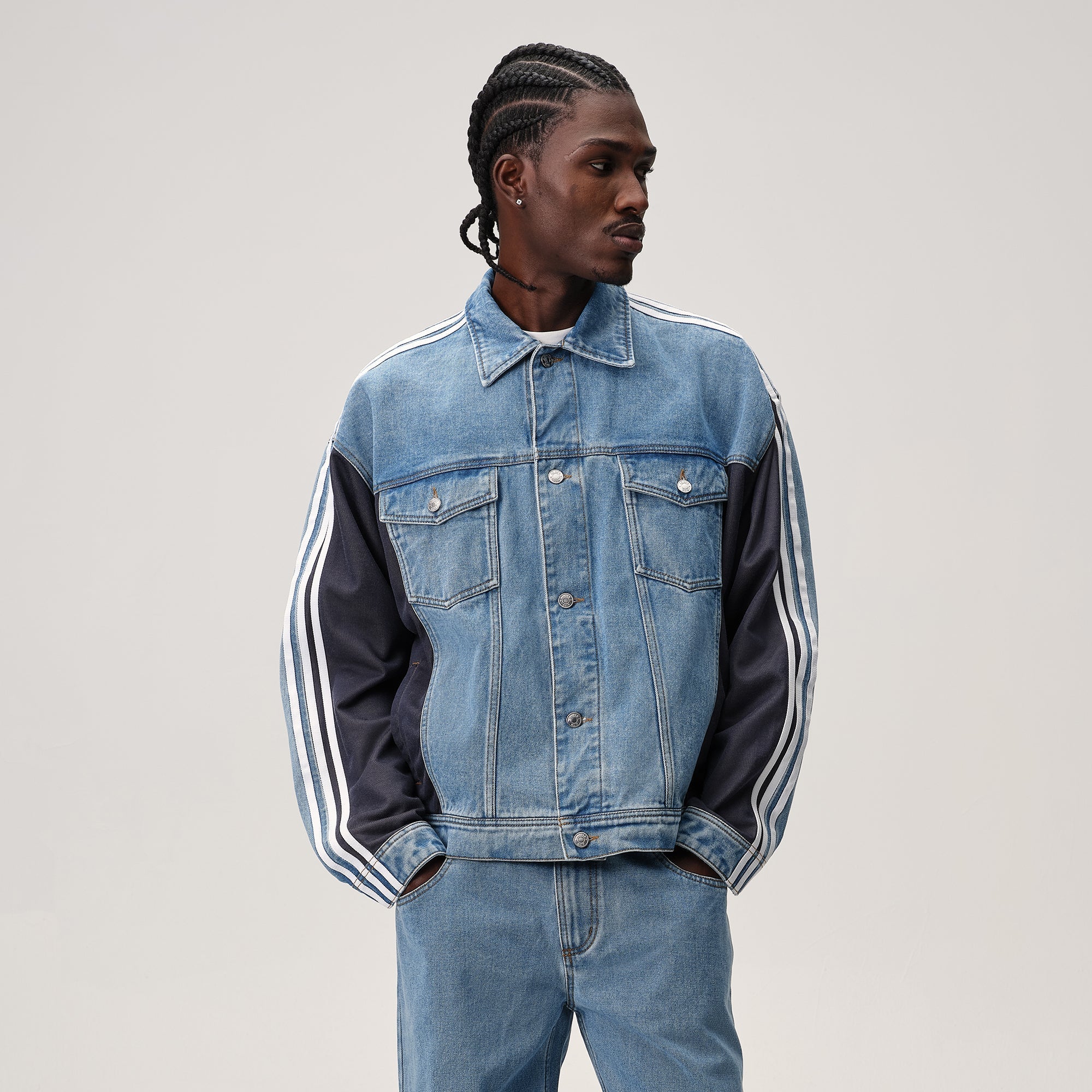 Kith for adidas Football Denim Jacket - Blue – Kith Europe