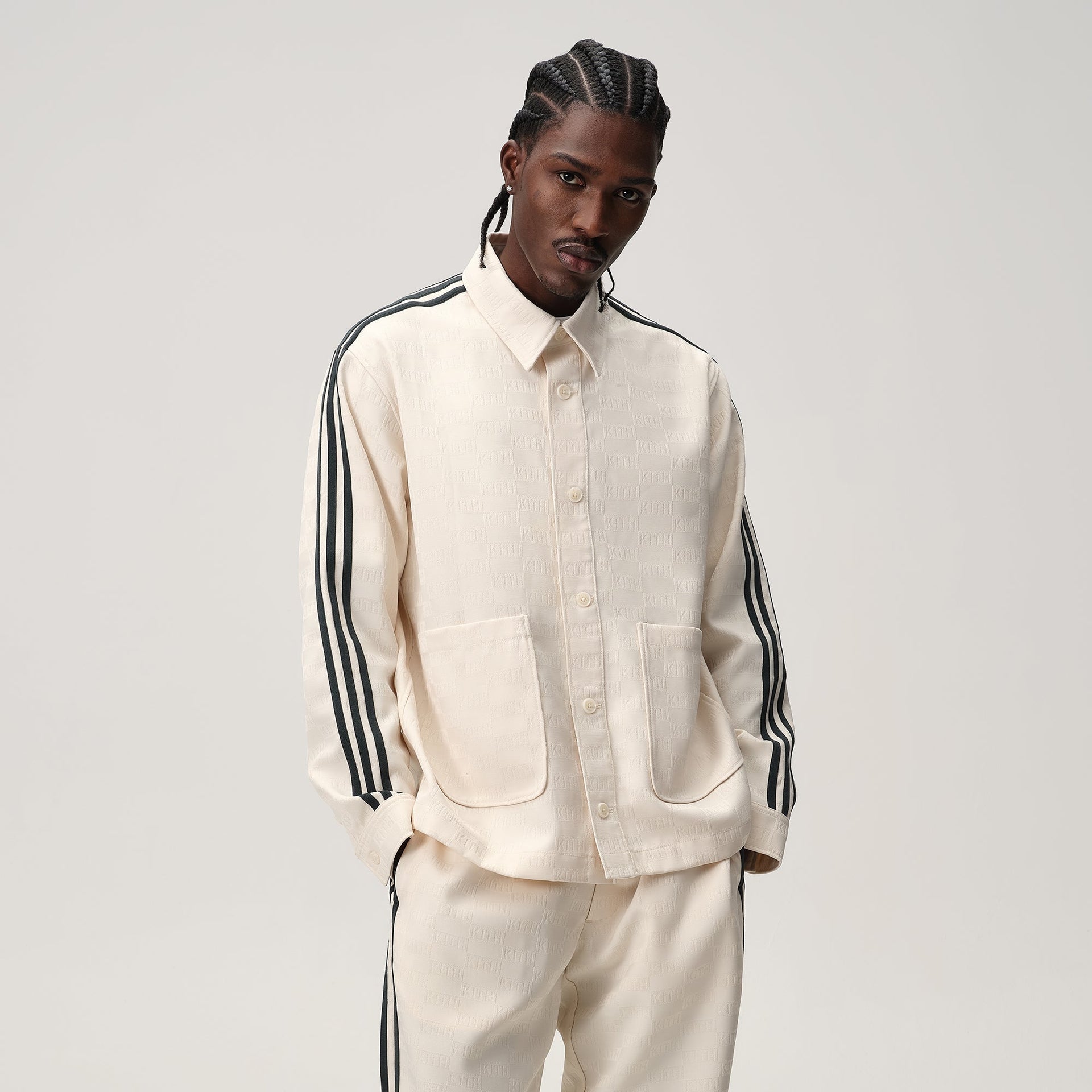 Kith for adidas Football Monogram Jacket - Sandrift