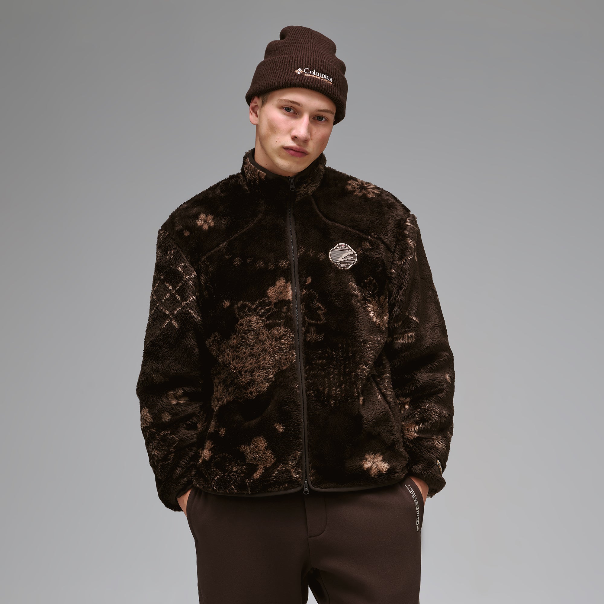 Kith for Columbia Landscape Sherpa Harper Jacket - Kindling – Kith