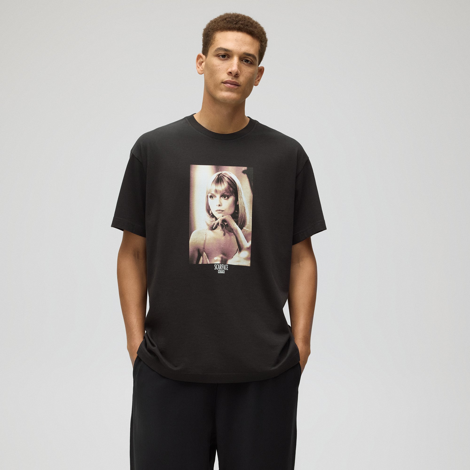 Kith for Scarface Elvira Portrait Tee - Black – Kith Europe