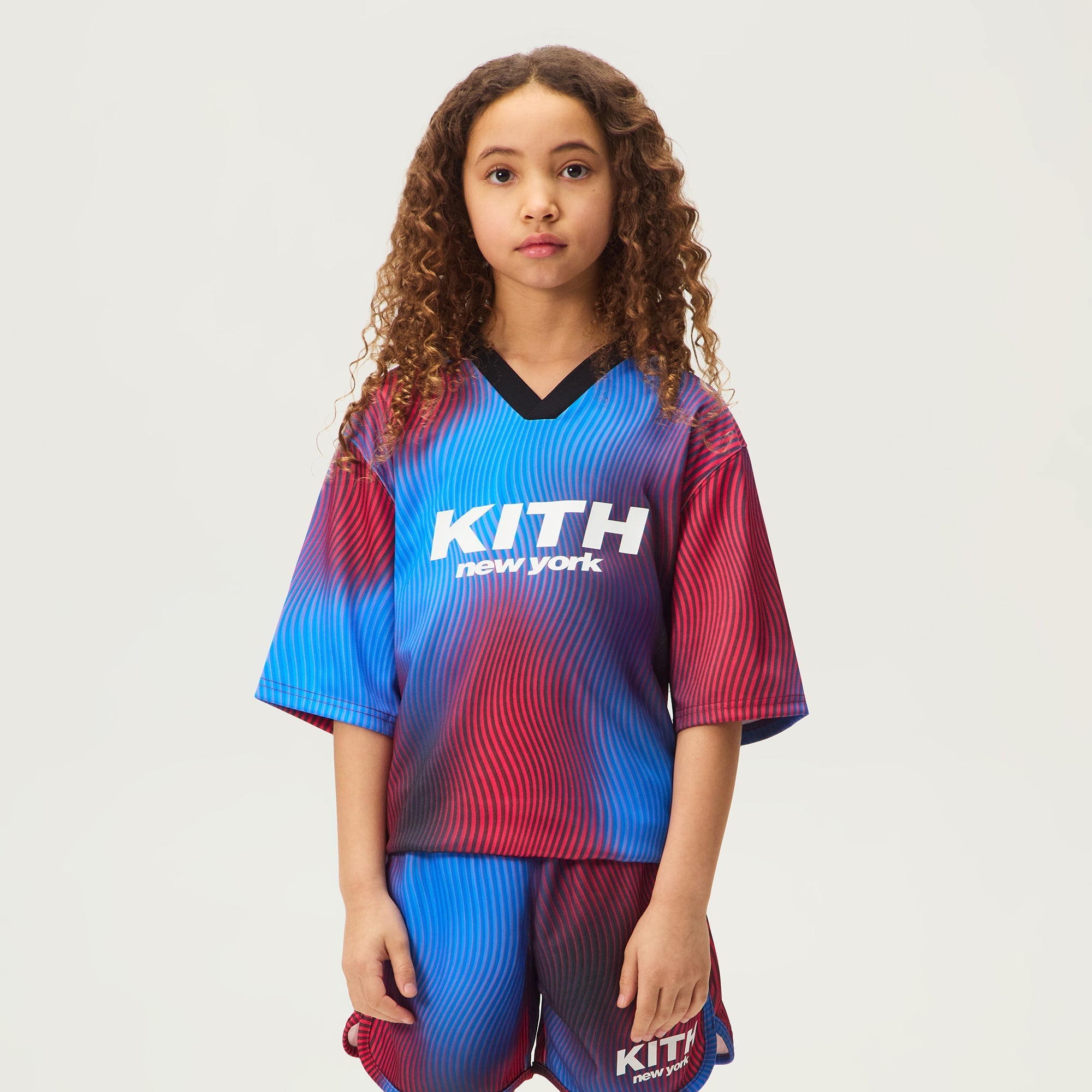 Kith Kids Wavy Ombre Edison Soccer Polo - Black – Kith Europe