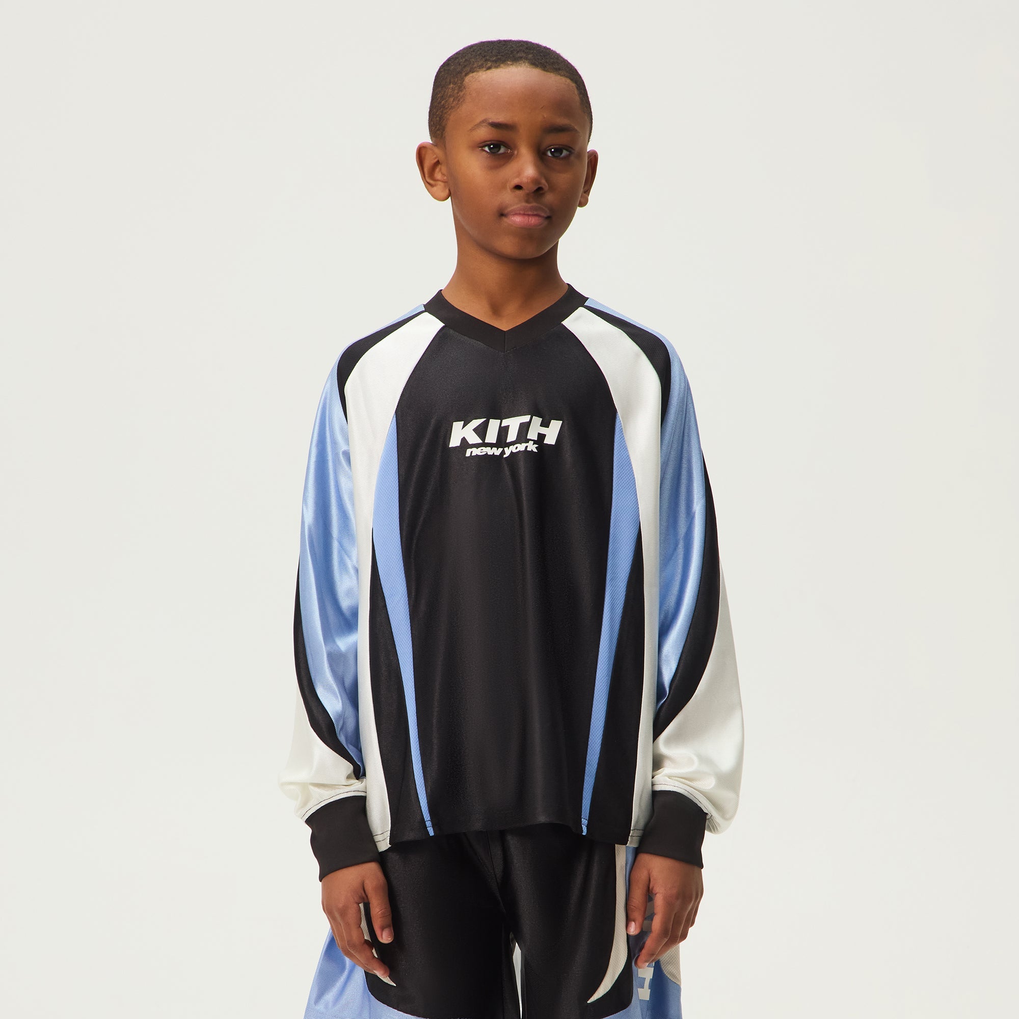 Kith Kids Blocked Ridley Tech Long Sleeve - Nassau – Kith Europe