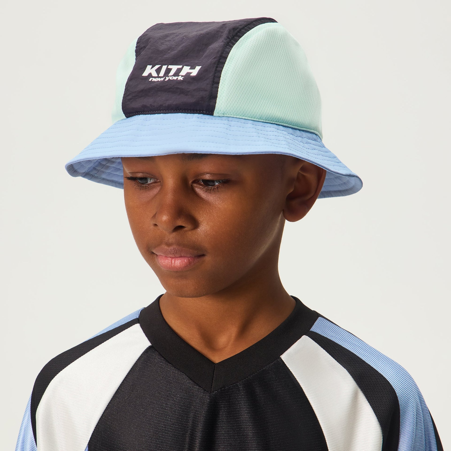 Kith Kids Blocked Milo Bucket Hat - Nocturnal